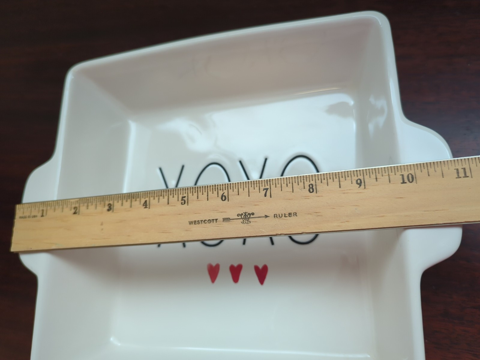 Casserole Baking Serving Dish Rae Dunn XOXO ❤️ ❤️ ❤️ 9×9”