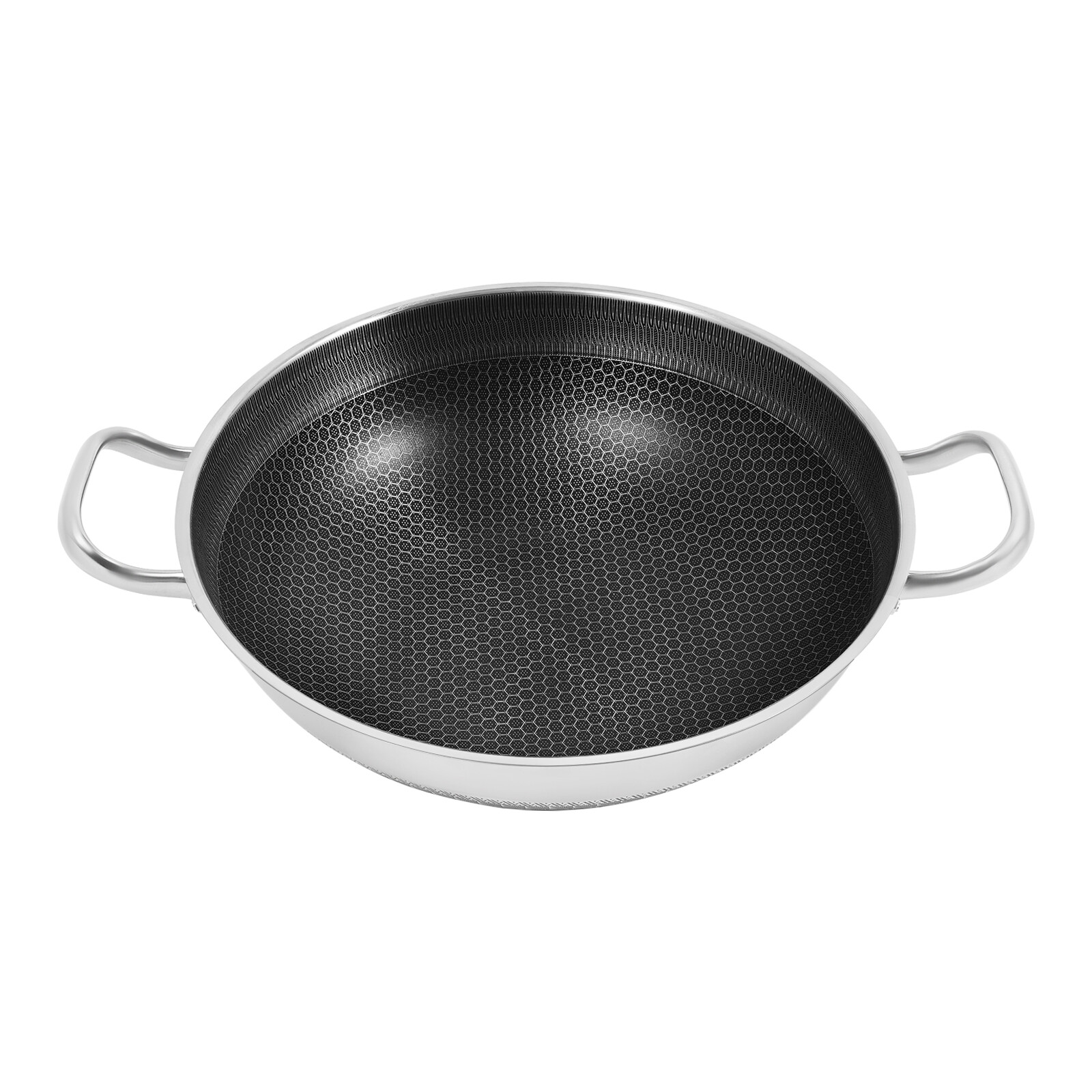 Stainless Steel Pan, Cooking Pan, 410 Stainless Steel Frying Pan for 3-4 People~