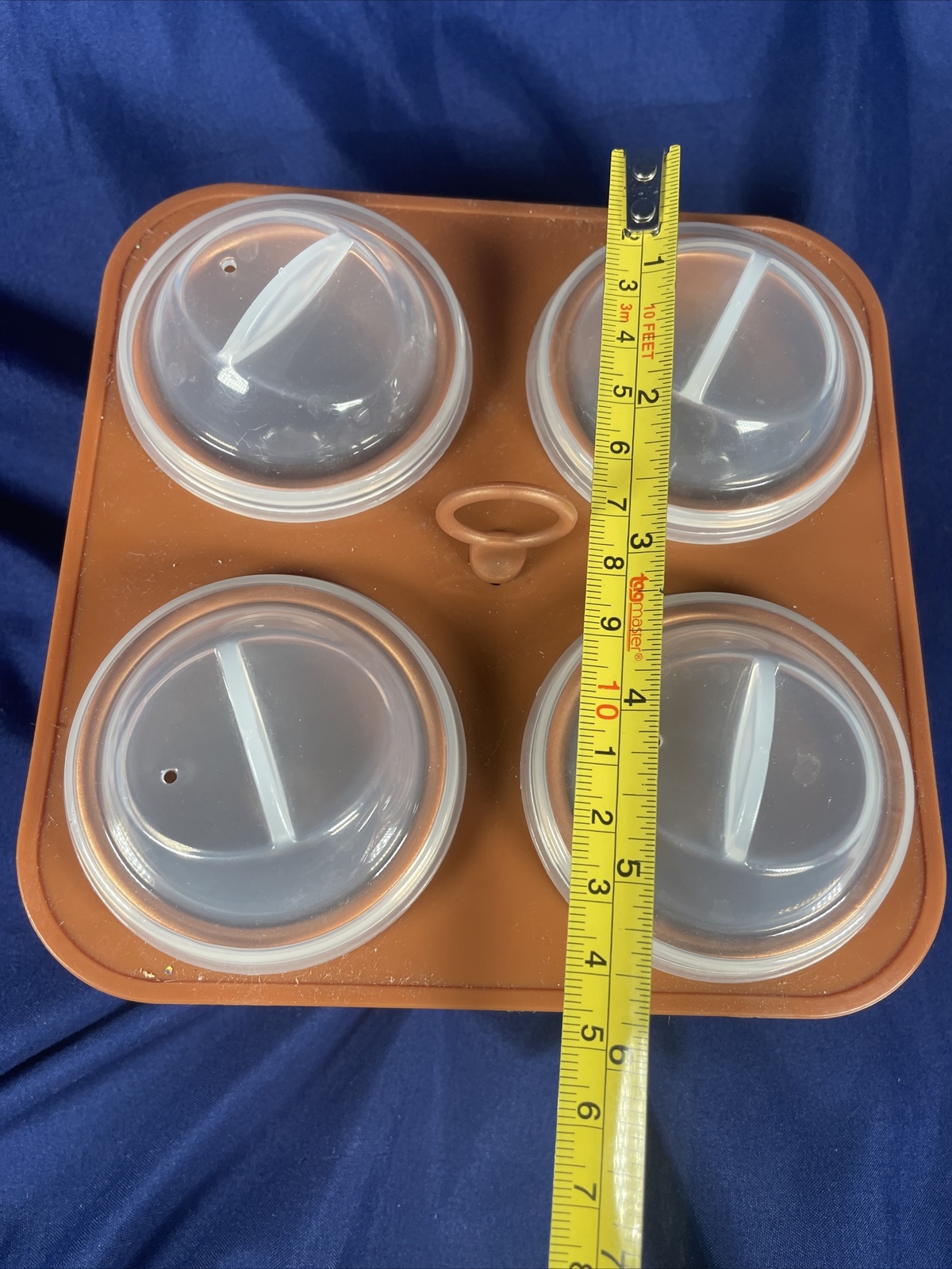 Copper Chef Copper Eggs XL Egg Makers w/Egg Caddy Egg Cups