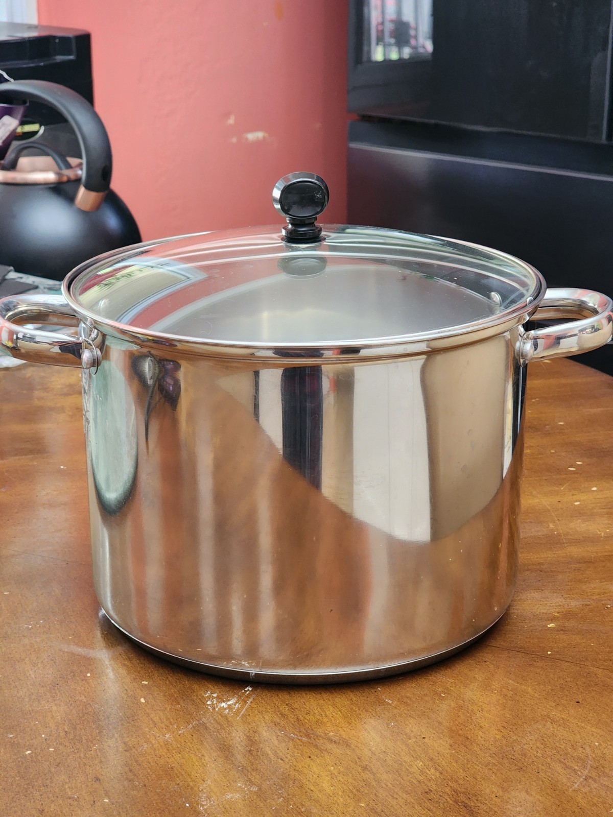 Chefmate Stainless Steel Pasta Pot with Colander Insert & Glass Lid 8 Qt NEW
