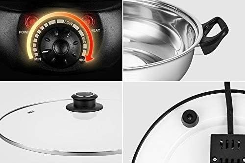 Olla electrica con divisor hotpot shabu shabu 120V 1500W