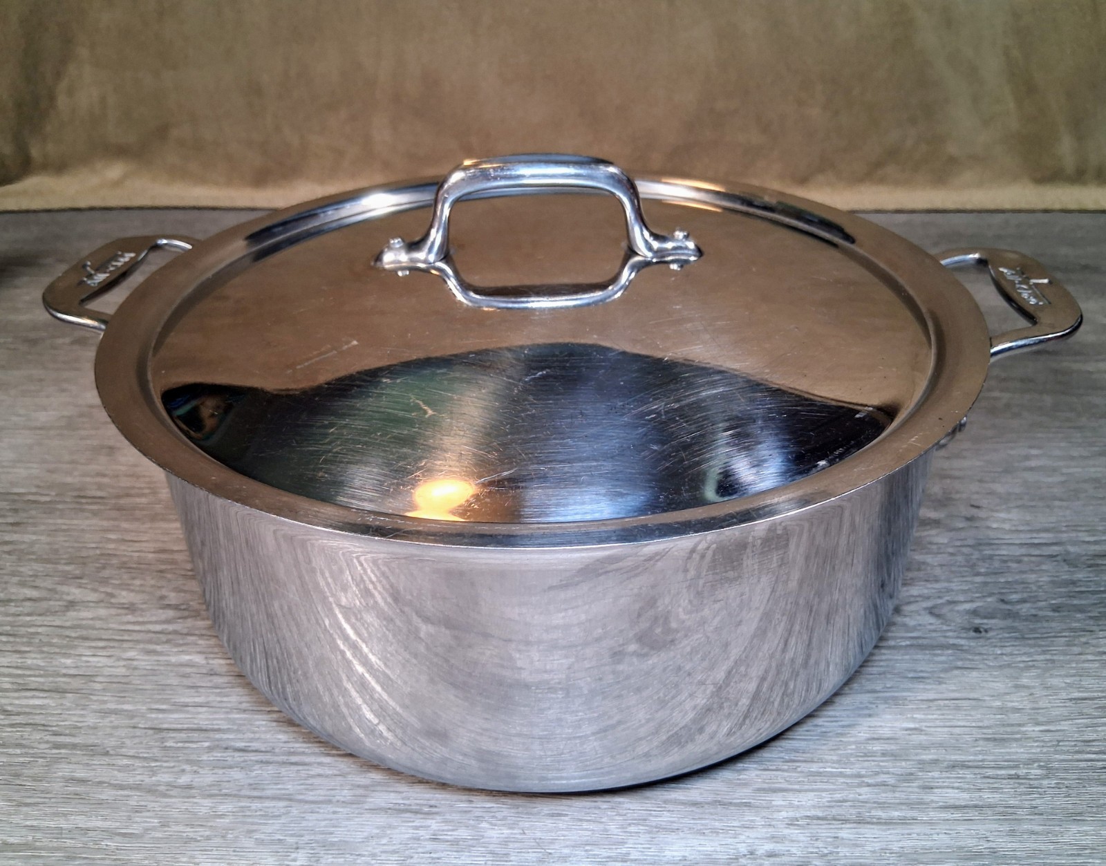 All-Clad Master Chef Cookware Set (10 Nice Pcs. Pots/Pans/Lids) Very Clean