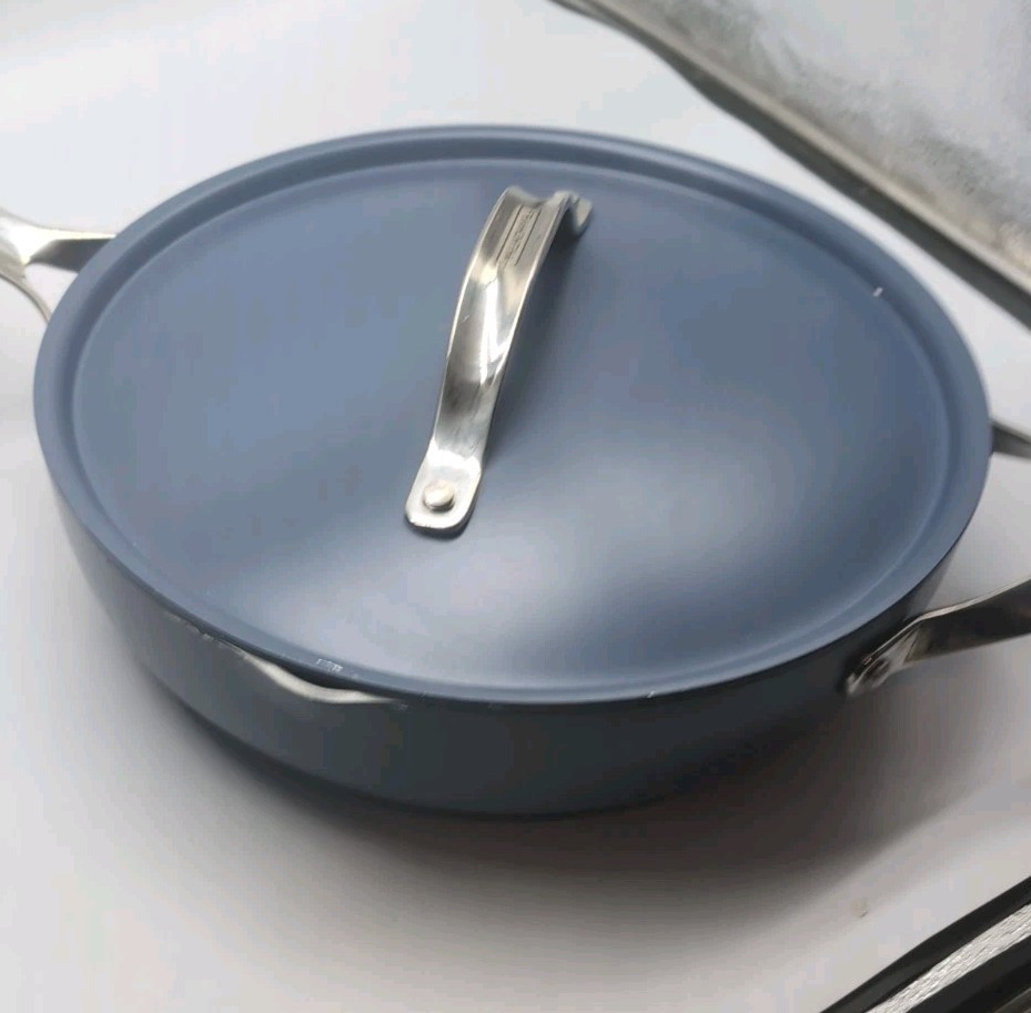 Tramontina 5-Quart All-In-One Ceramic Non-Stick Pan, Cold Forged Aluminium Blue