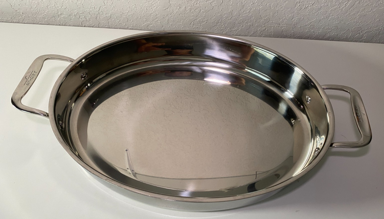 All-Clad Metalcrafters 15″ Oval Baker Pan Stainless Steel 5.5Qt 5L 89 205-3198