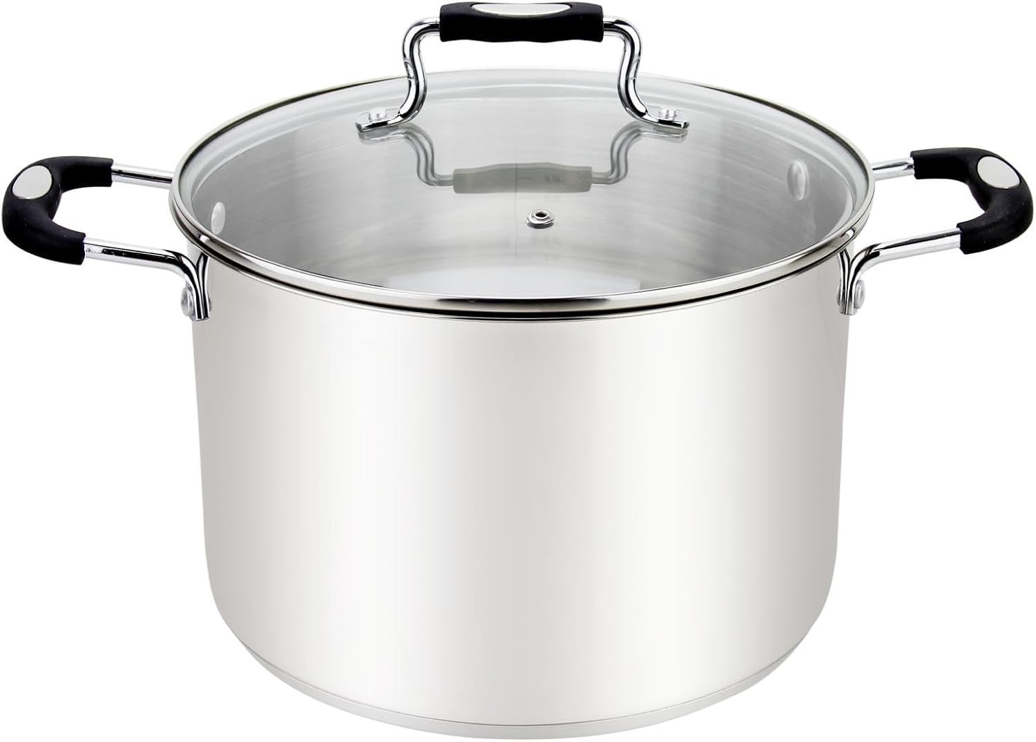 Stock Pot Large Stainless Steel 12.5 Quart StockPot Large Cooking Pot Clear