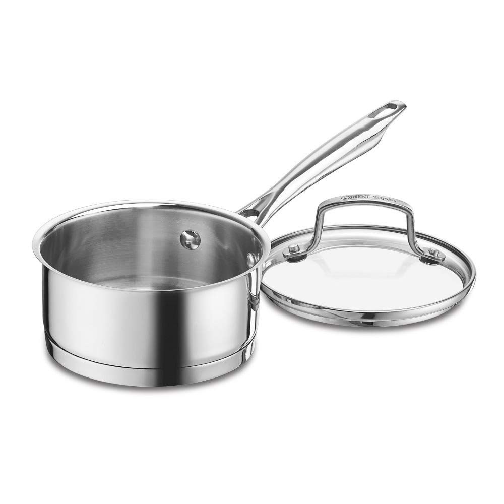 8919-14 Professional Series 1-Quart Saucepan with Cover, Stainless Steel, Mir…