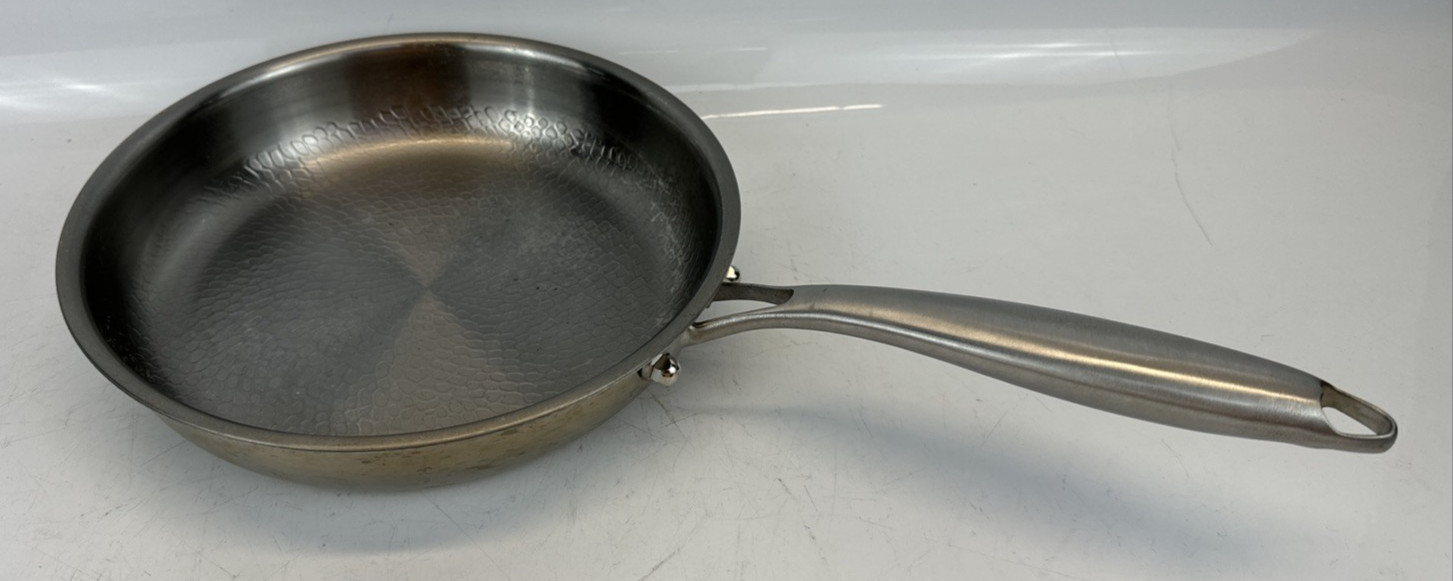 Halogen Induction Electric Saute Pan SUS316L 10” Stainless Steel – No Lid