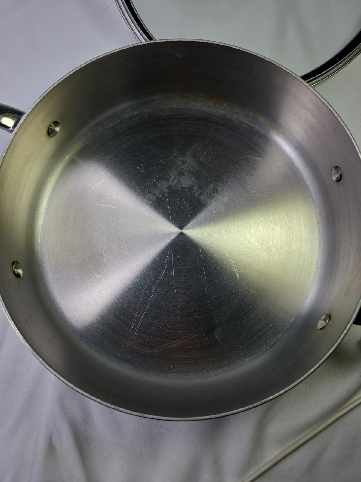 Williams Sonoma Hestan 3 QT Stainless Steel 9.5″ Casserole Pan Pot Italy #1014T