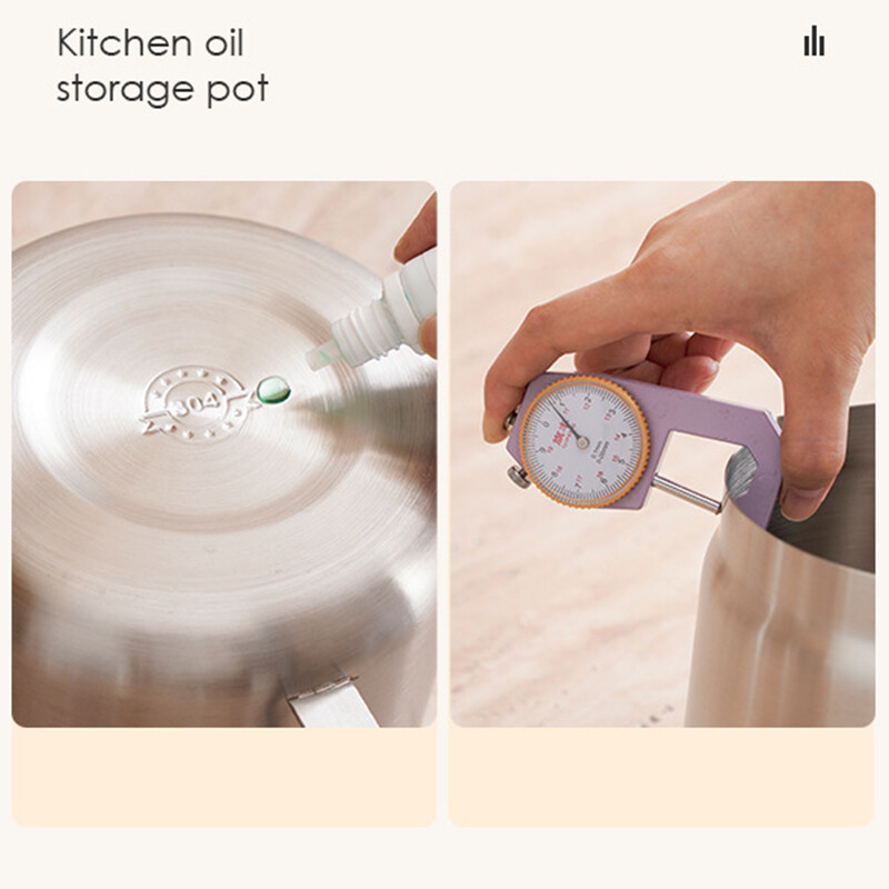 2-in-1 304 Stainless Steel Multifunctional Oil Strainer Pot Kitchen Deep Fryer