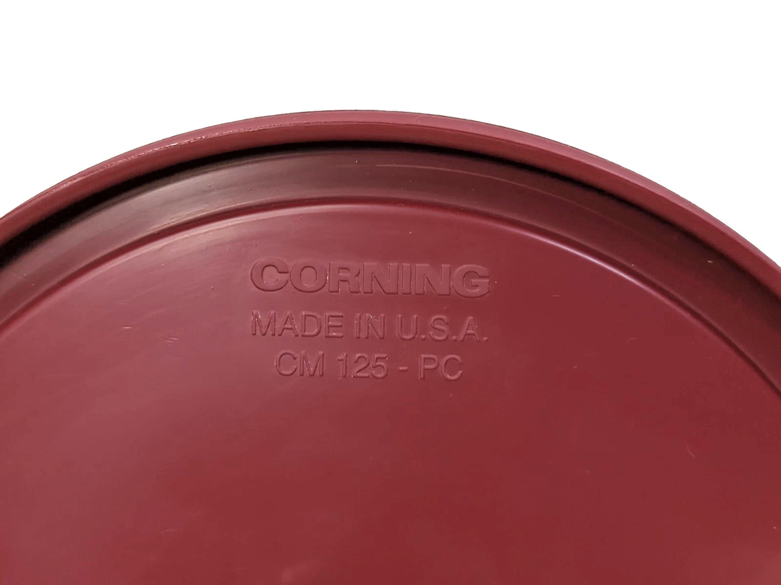 Corningware Visions CM 125-PC 1.25L Cranberry Red Plastic Lid for Glass Dish