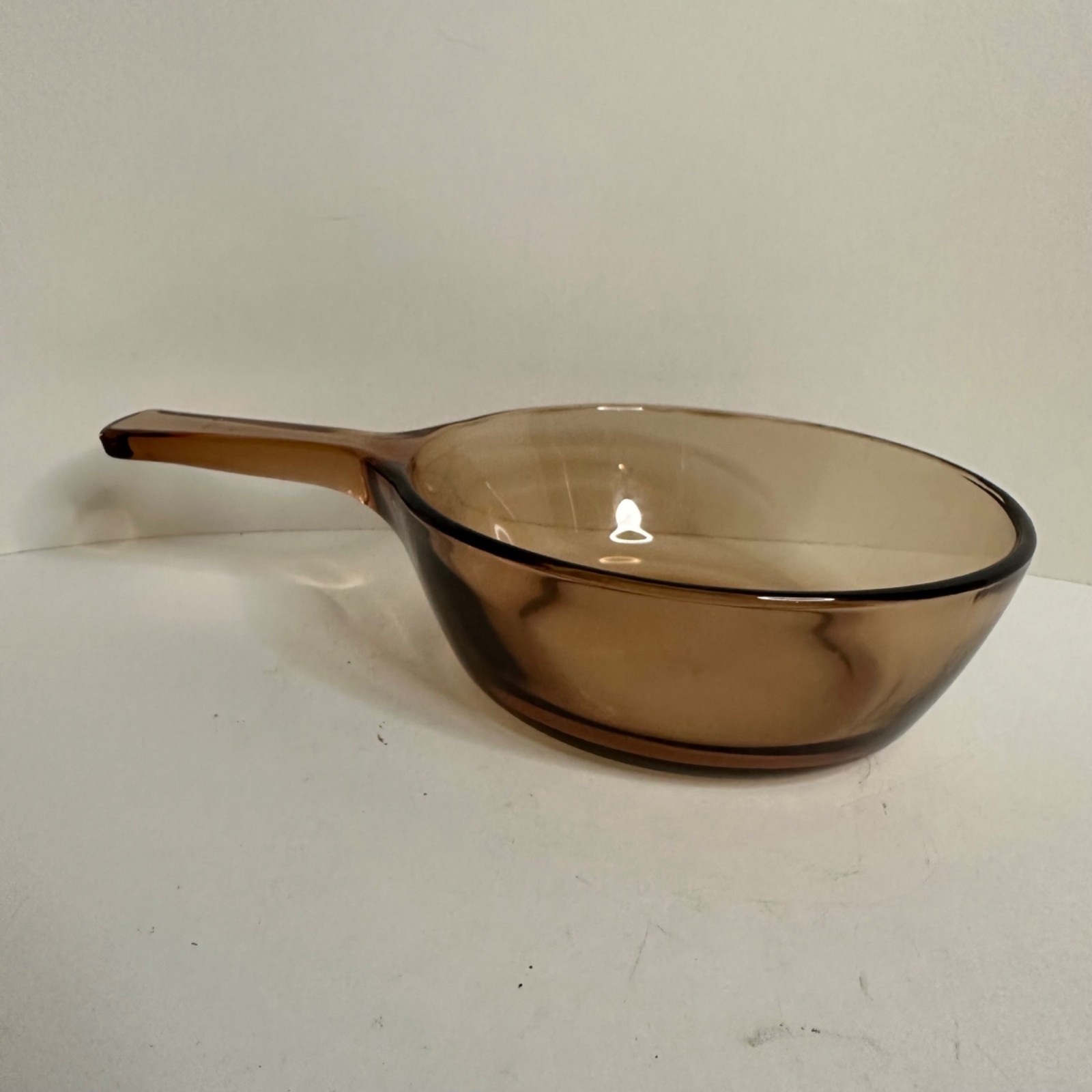 Vintage 1990s Vision USA Corning Ware Amber V-.5-B Small 1/2 liter Saucepan