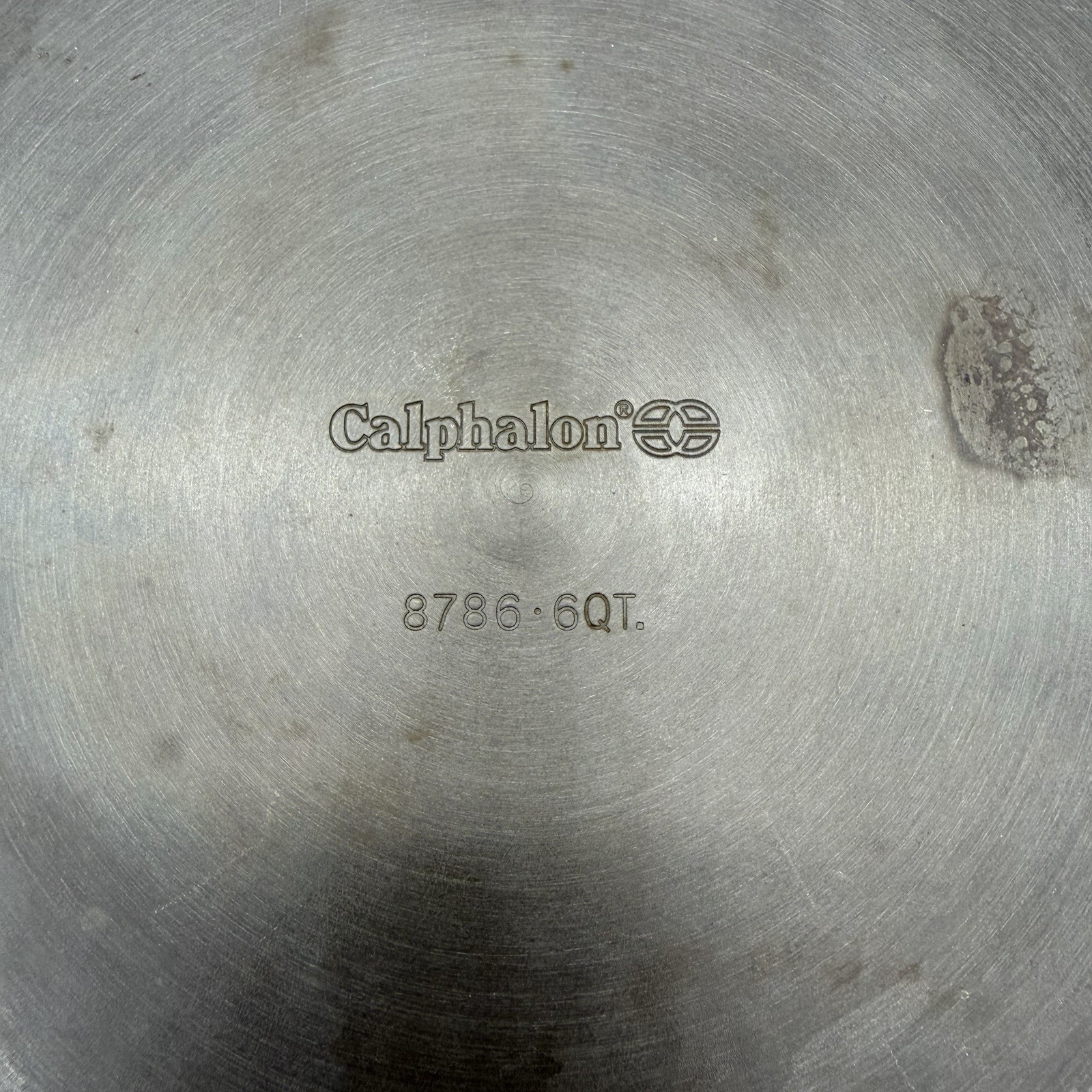 Calphalon 6 Qt Hard Anodized Covered Stock Pot w/ Lid Model 8786 Made in USA