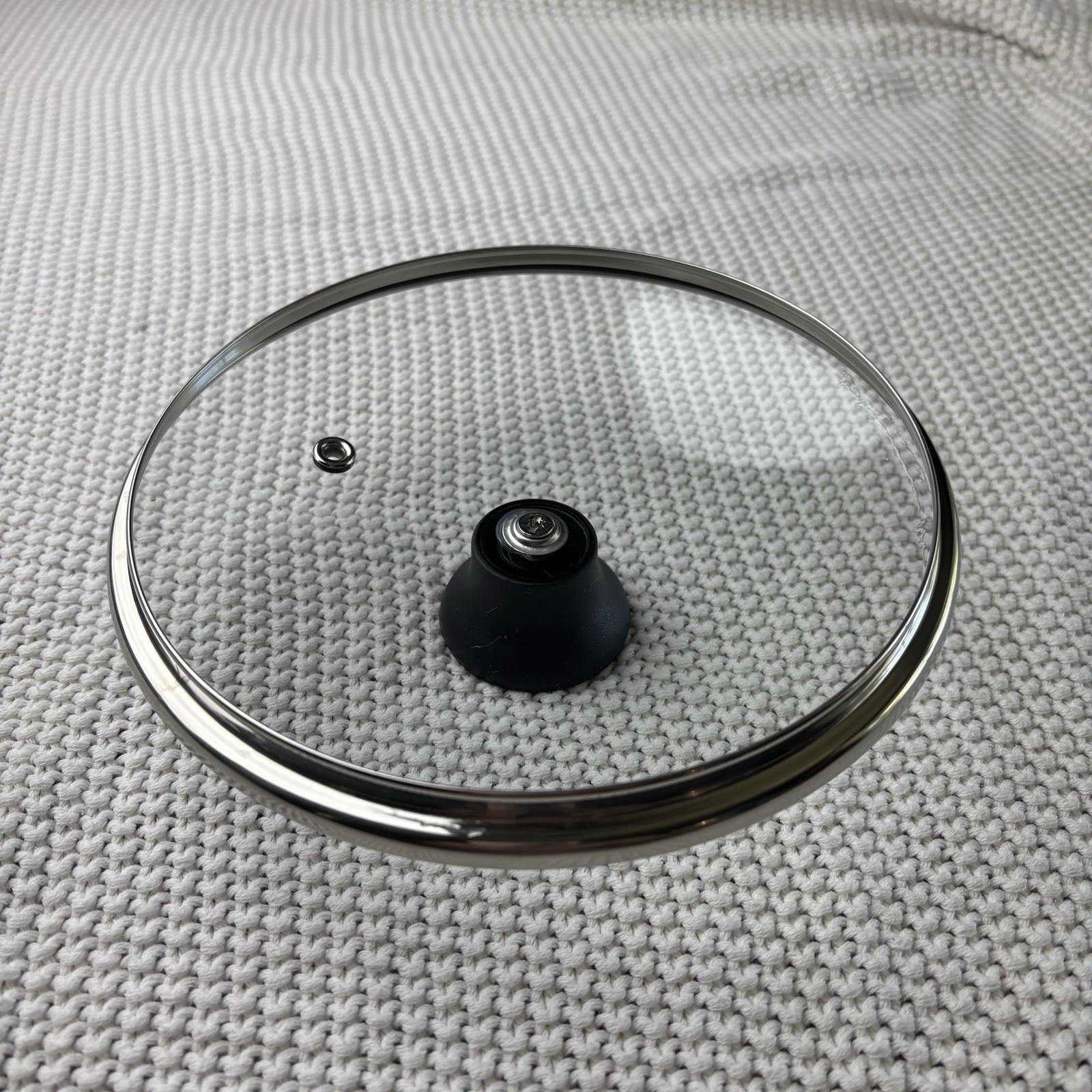 T-FAL 7″ Inner Rim 7.5” OD Glass Vented Strainer Replacement Lid for Pot Pan