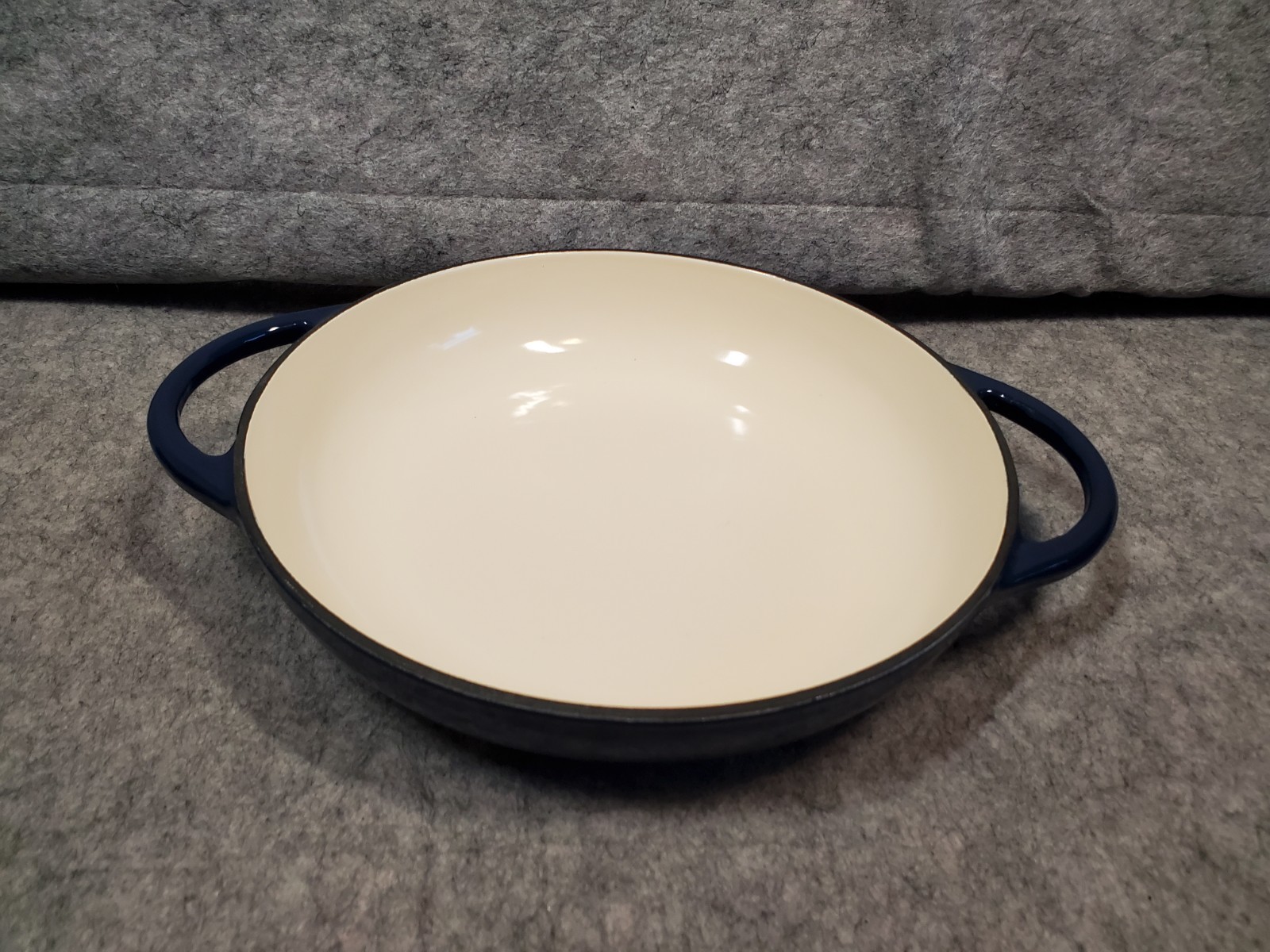 Technique Enameled Cast Iron Pan Blue 10″ Everyday Openware