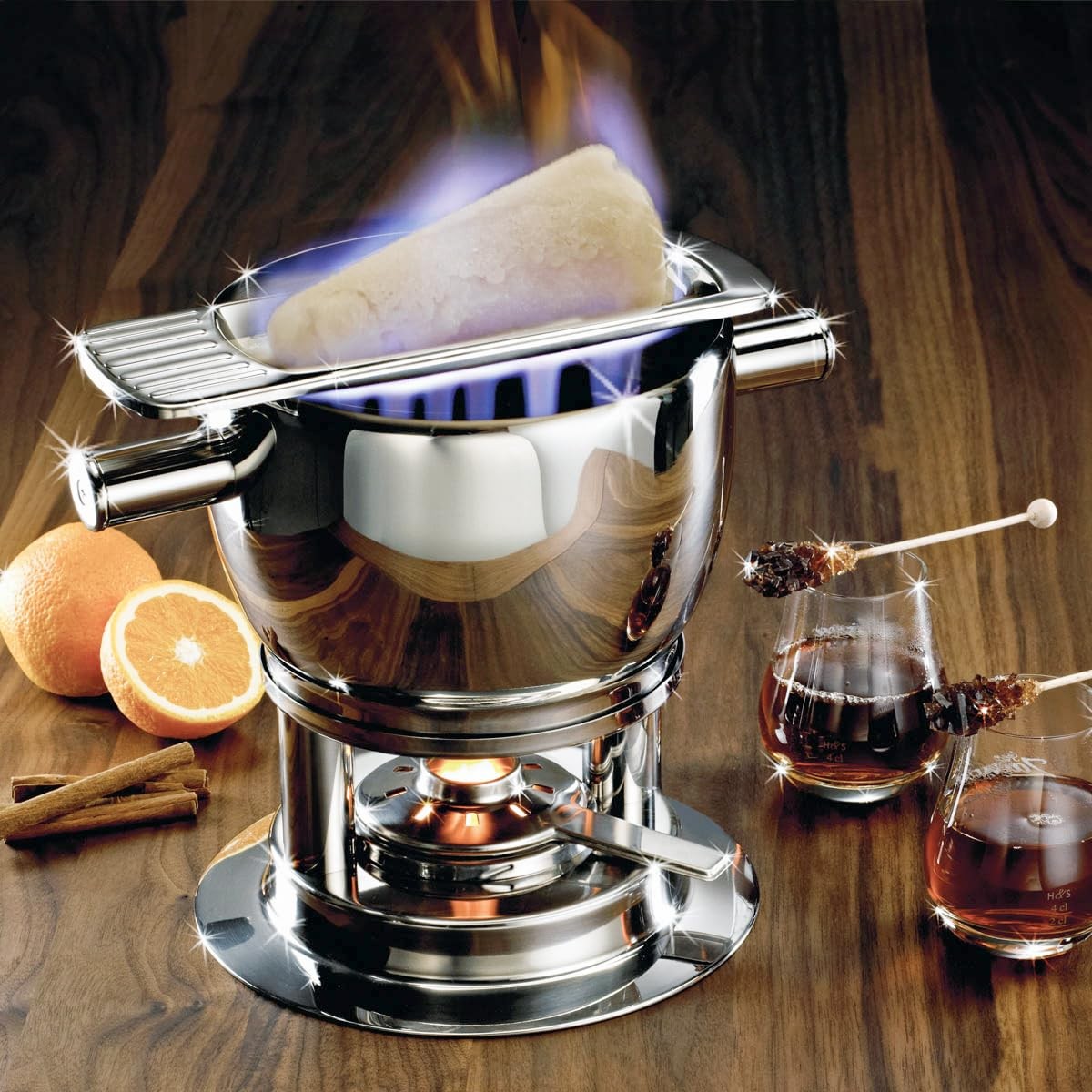 Schulte-Ufer 6982 Feuerzangenbowle Samba, 20 cm, 3,8 L 20cm, Silver