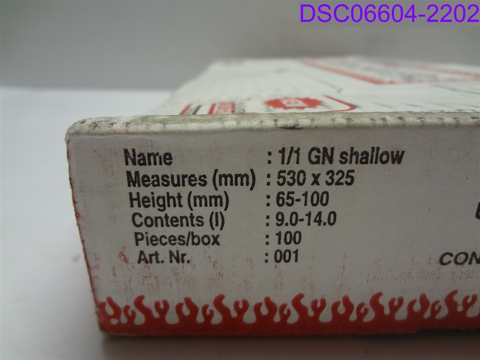 100-pack PanSaver 2.5″ x 34″ x 12″ P/N 658128420011 42001