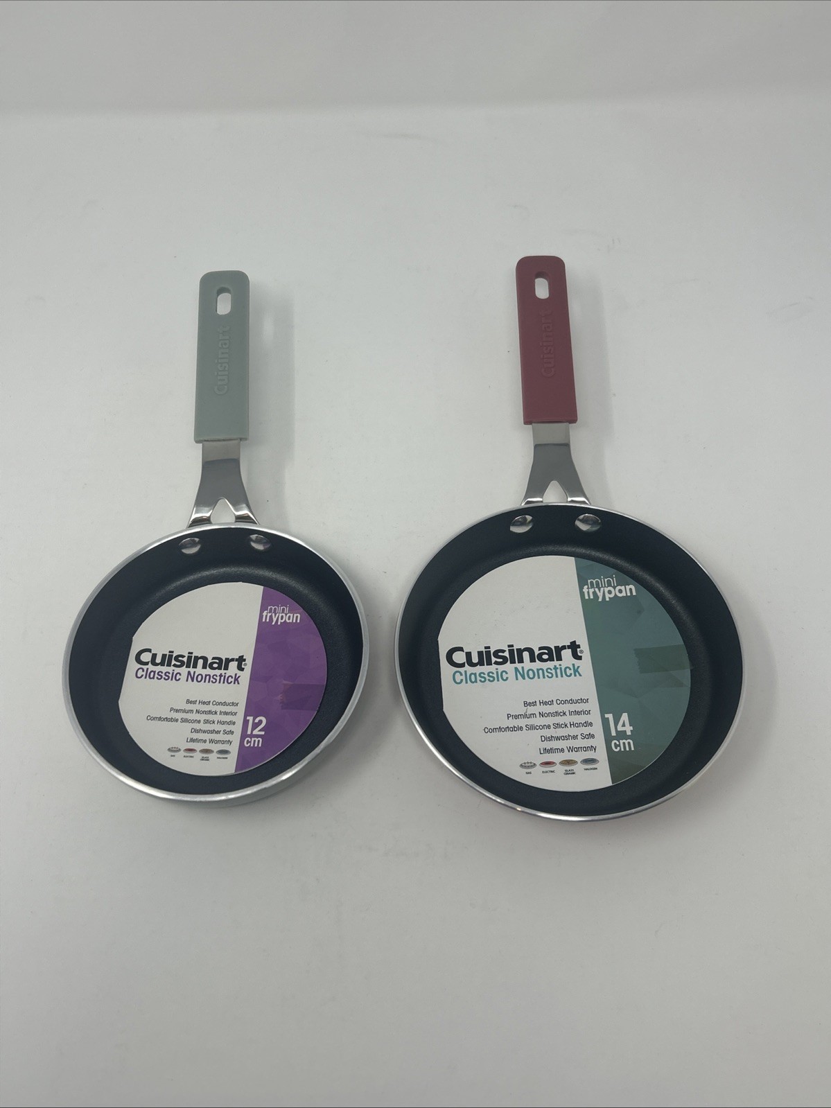 2 CUISINART CLASSIC PREMIUM NON-STICK 12cm And 14cm