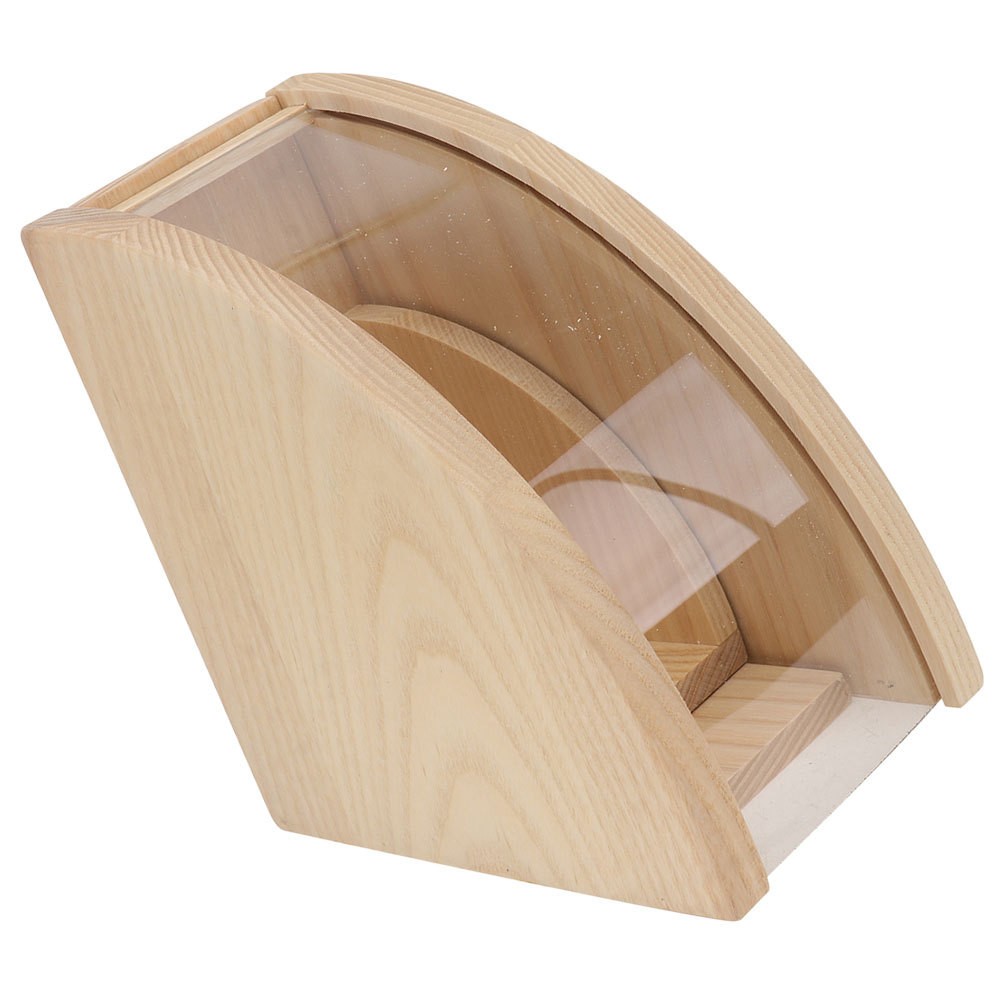 Coffee Filter Storage Holder in Khaki for Home Use with Neat Paper Organization