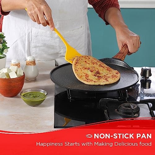 Zest Plus Aluminium Die Cast Non Stick Roti/Chapati Tawa – 31 cm | 31 cm Tawa