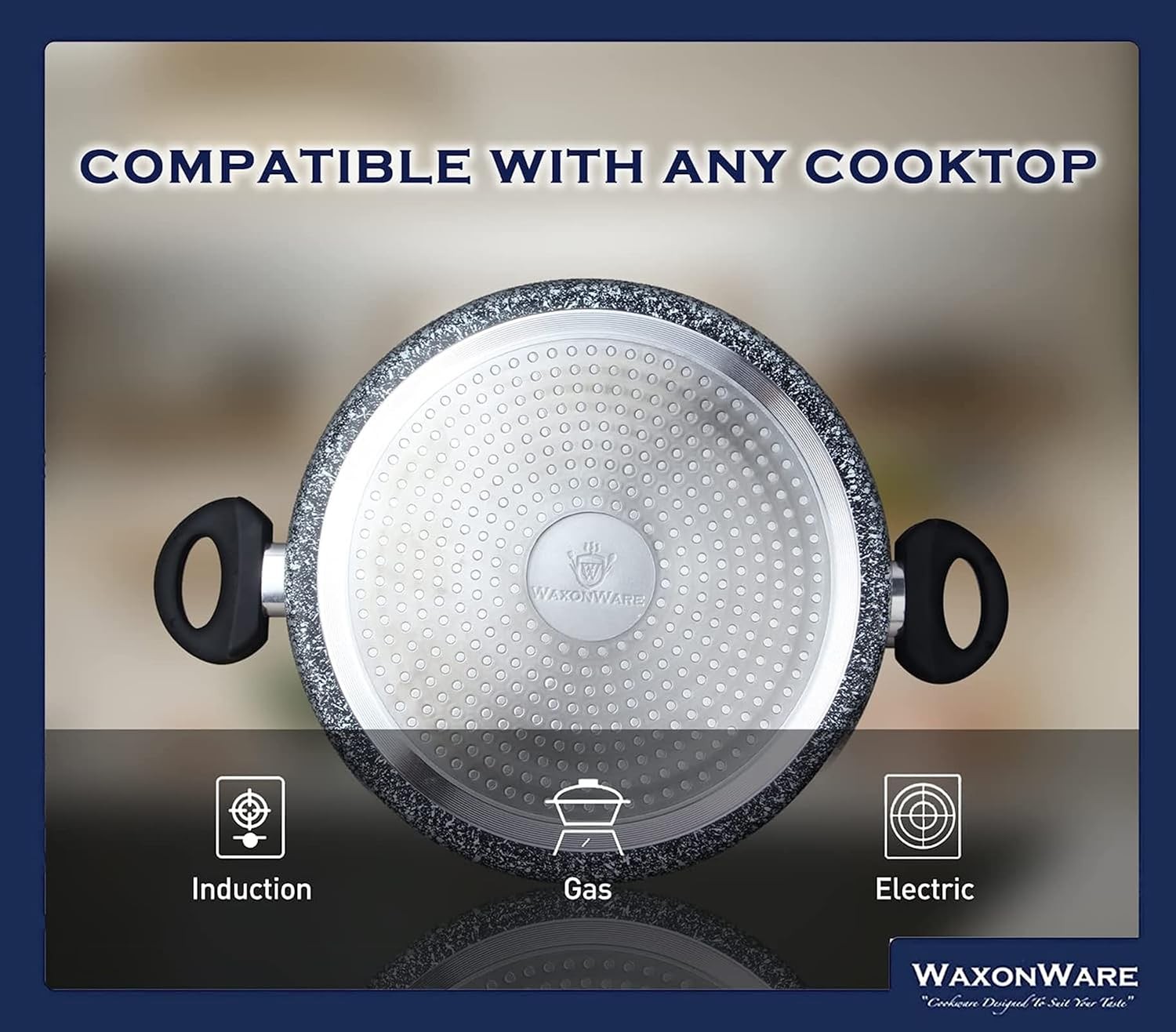 5.25 Quart Ceramic Nonstick Stock Pot with Lid – Cooking Pot, Non Toxic PFOA