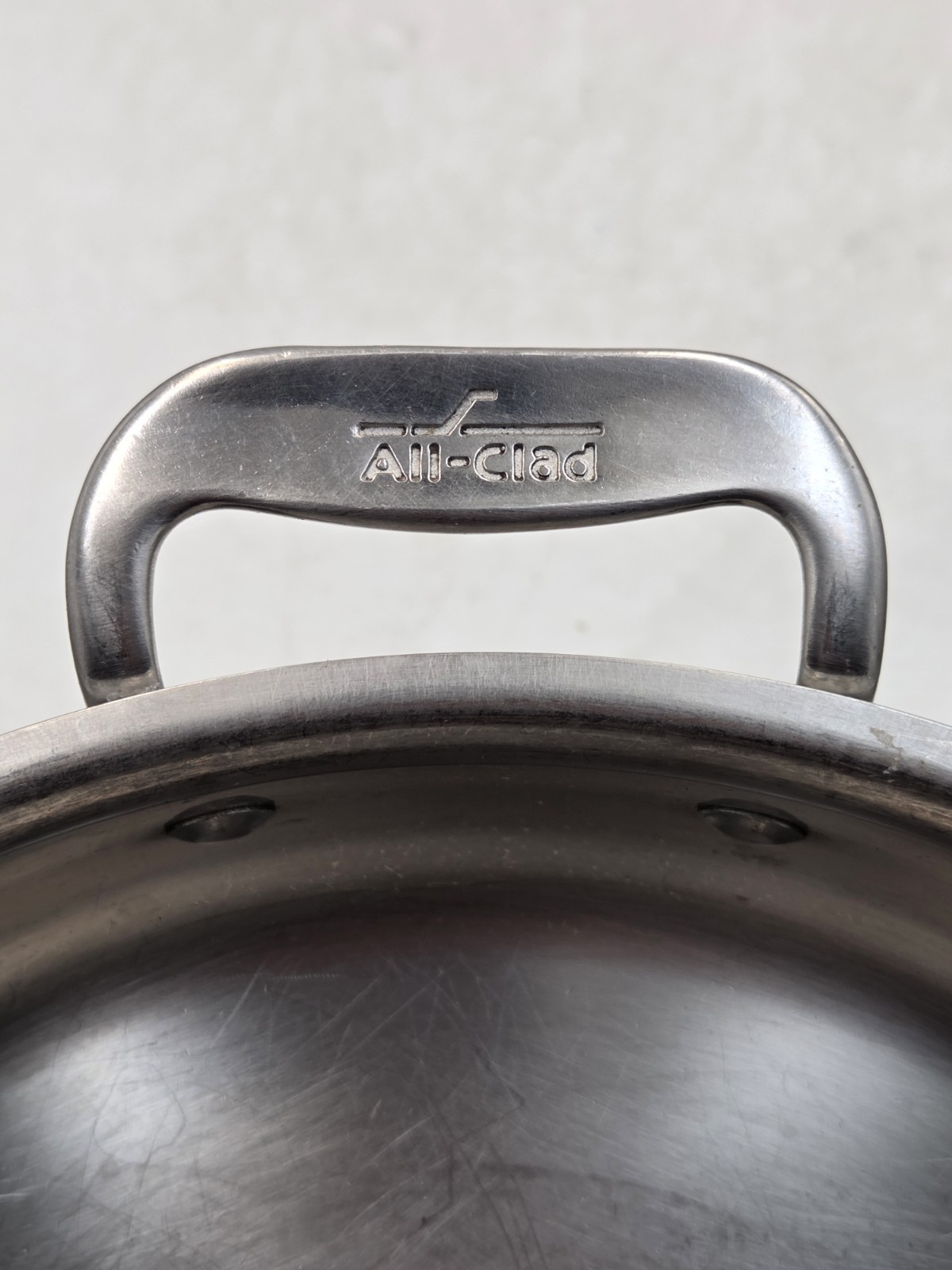 Lot Of 2 ALL CLAD Stainless Steel Saute Fry Pans 8″ and 11″ Very Nice U.S.A