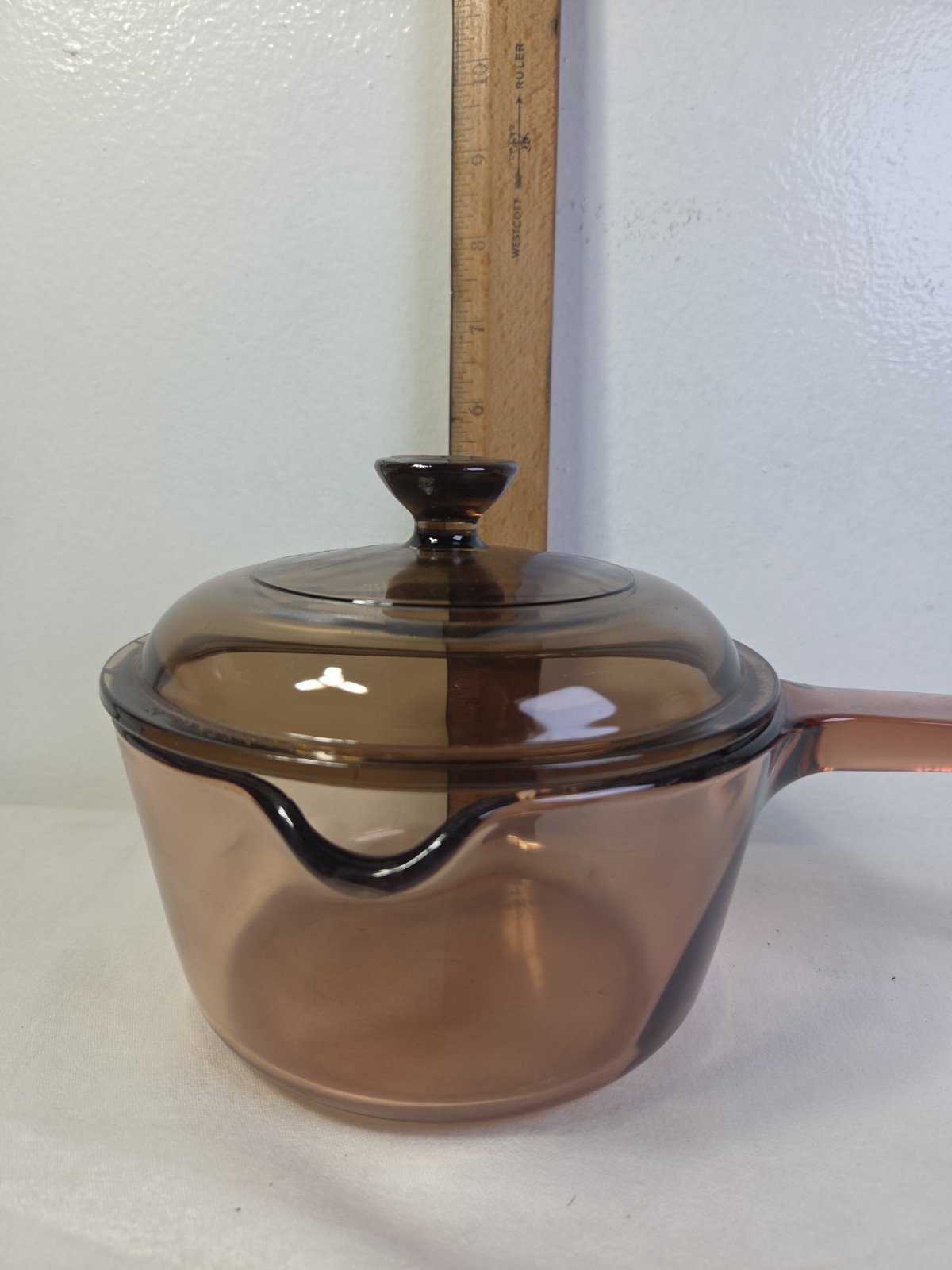 VISIONS Pyrex G.V-1-C Glass Saucepan Brown Transparent With Lid Two-Piece Set