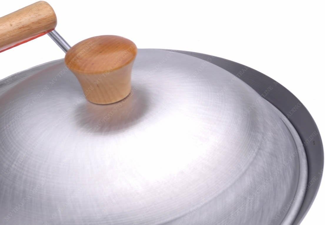 Aluminum Round Wok Lid Cover 18 Gauge, USA Made