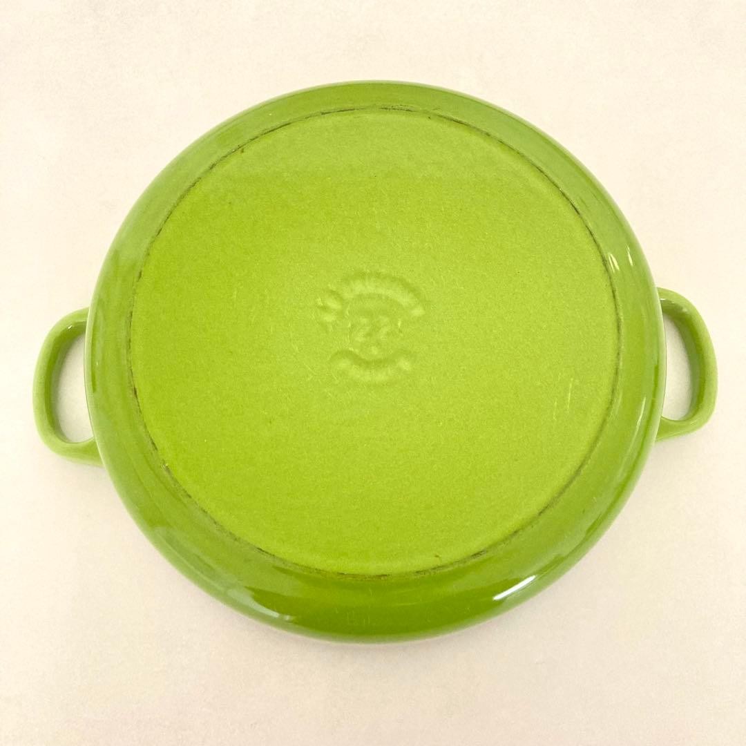 Le Creuset Cocotte Risotto Pot 22cm 8.6″ 2.53qt Kiwi Green Enamel Cast Iron