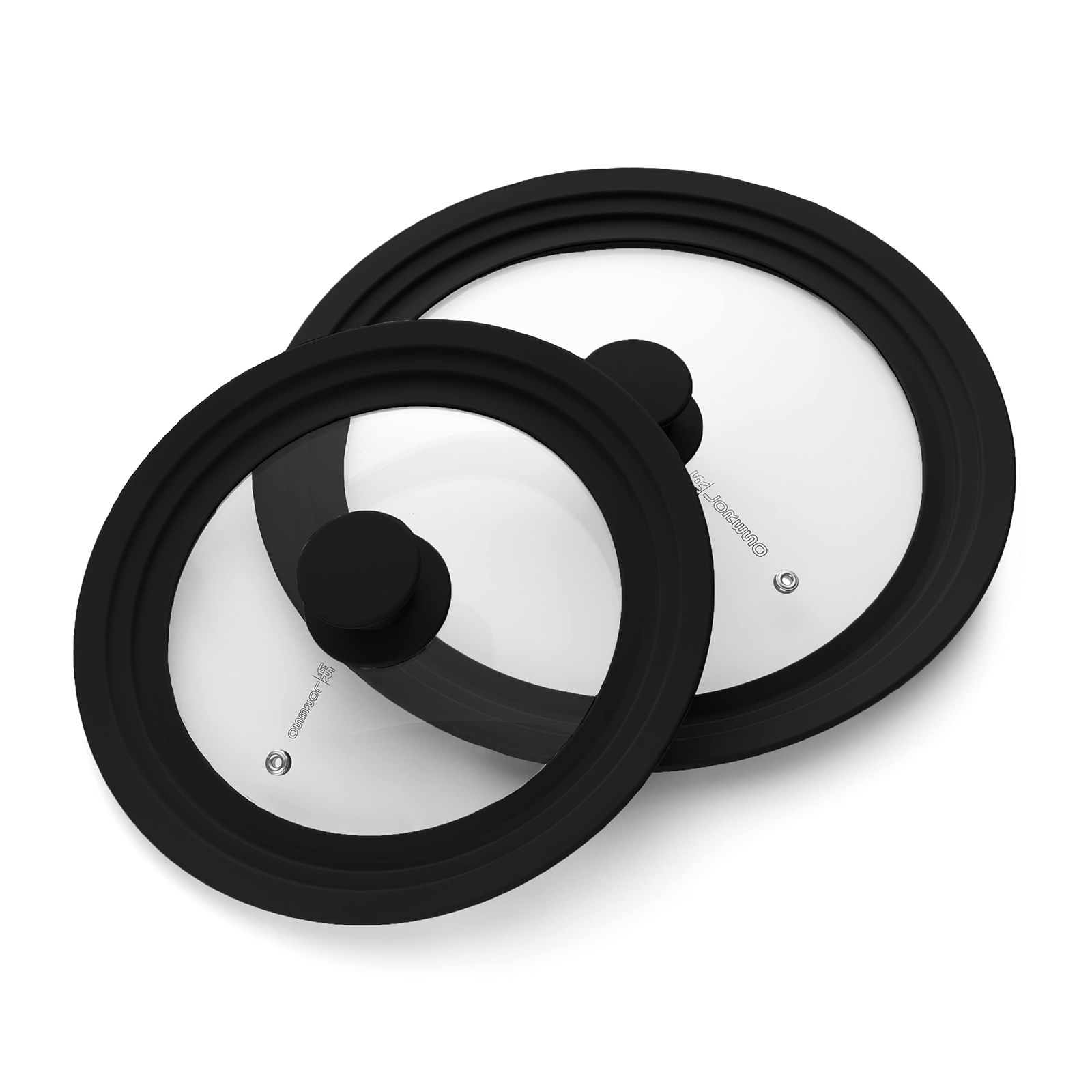 Universal Silicone Glass Lid Set for Pots Pans & Skillet Size 7 7.5 8 8.5 9 9…