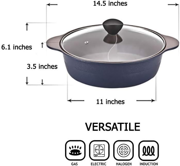 IH Shabu Shabu 28 cm Double Coated Ceric Sto Pot