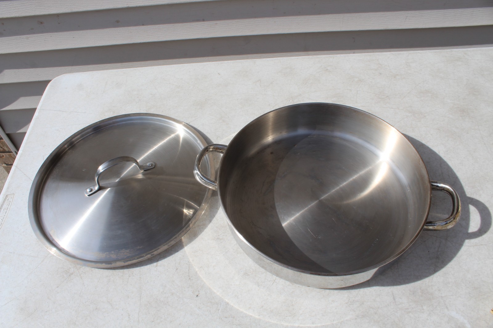 Tools of the Trade 12” Sauteuse 5 Qt. Stainless Steel SAUTE PAN 2 Handles w LID