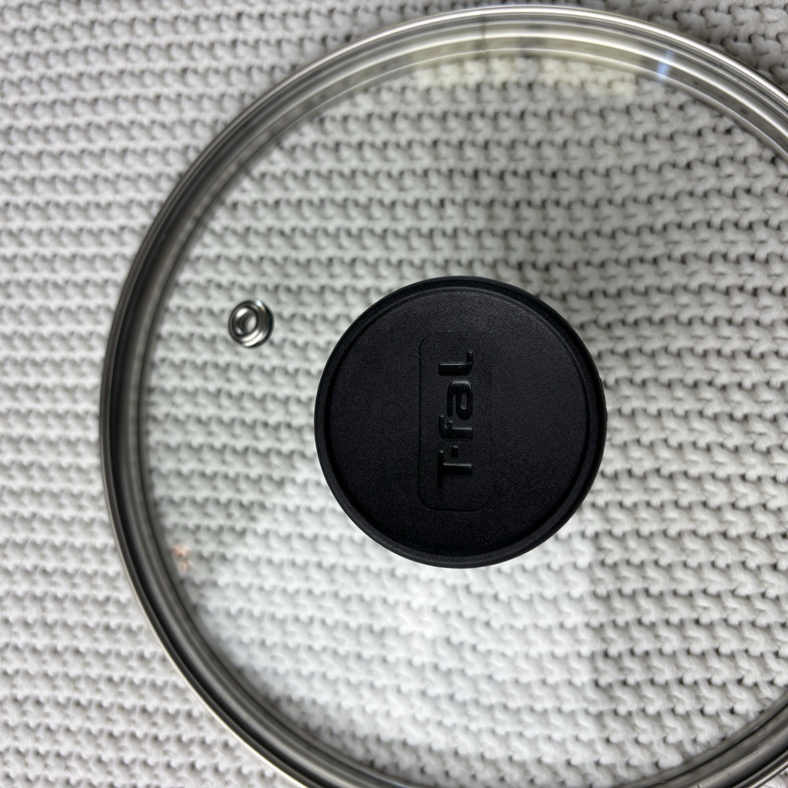 T-FAL 7″ Inner Rim 7.5” OD Glass Vented Strainer Replacement Lid for Pot Pan