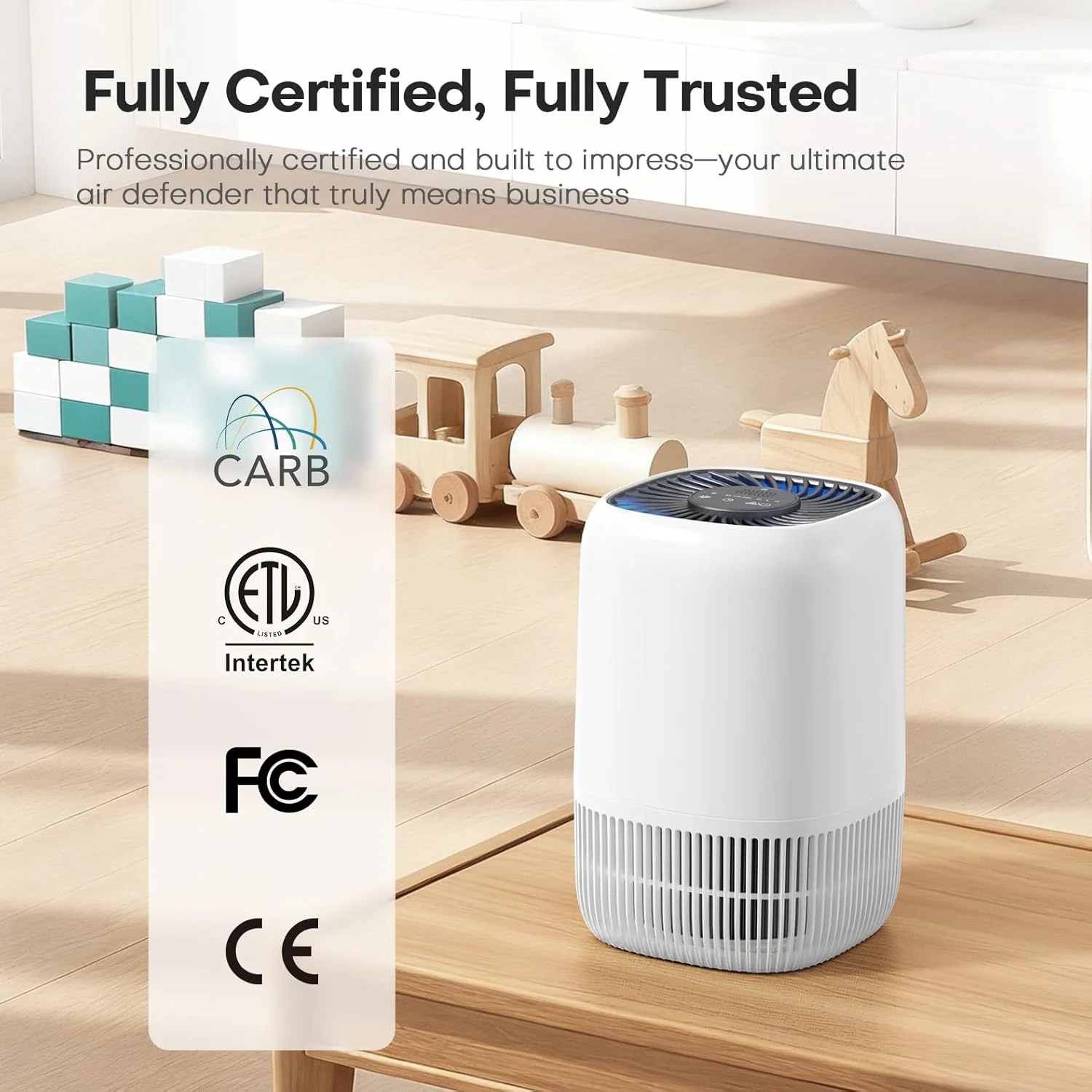 Air Purifiers for Home with H13 True HEPA Filter Up to 1076 Ft² for Pet Hair,