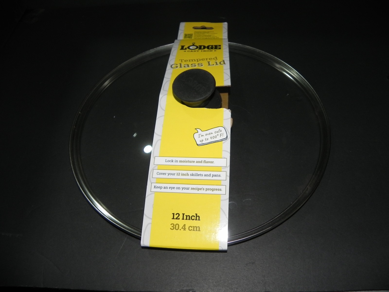 Lodge 12 Inch Tempered Glass Lid To Fit 12″ Cast Iron Skillets