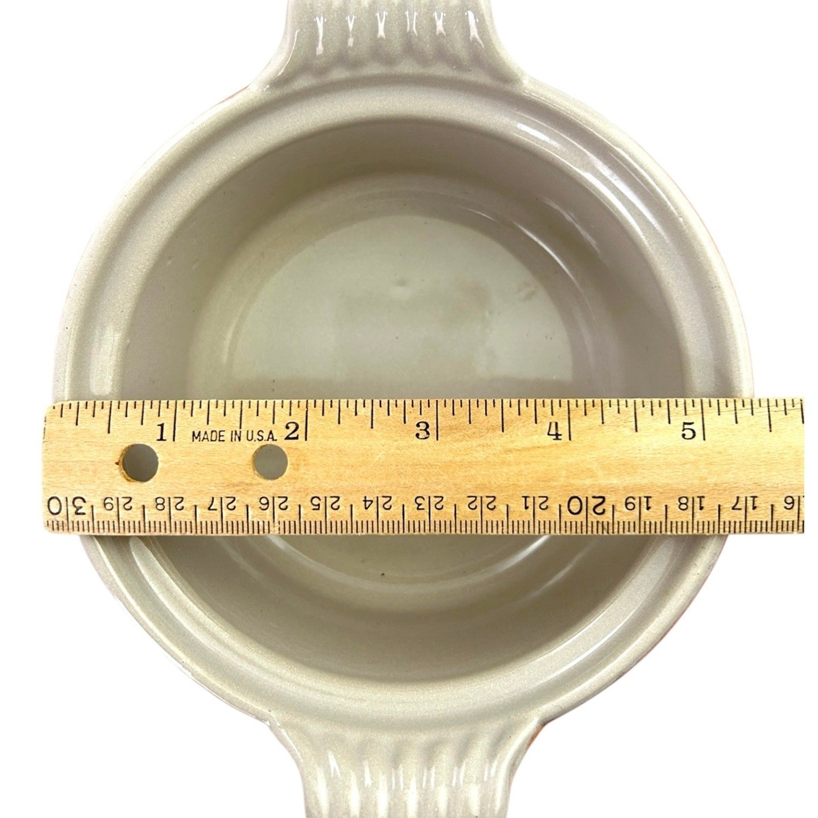 Le Creuset Enameled Cast Iron Mini Round Cocotte #14 Orange Made In France