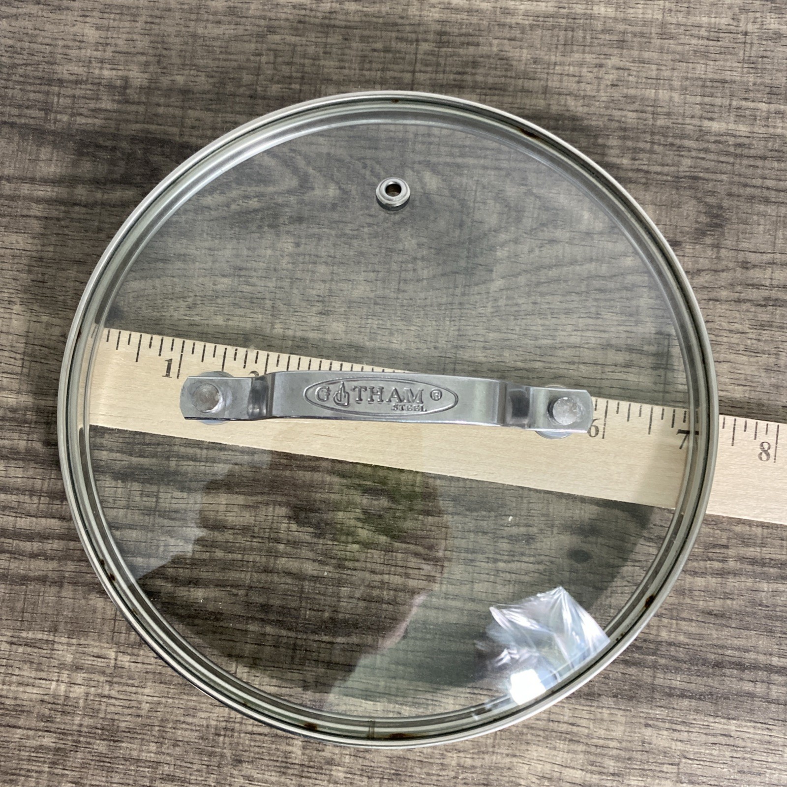 Gotham Steel Replacement Vented Glass Lid Stainless Steel Rim 7” Inner