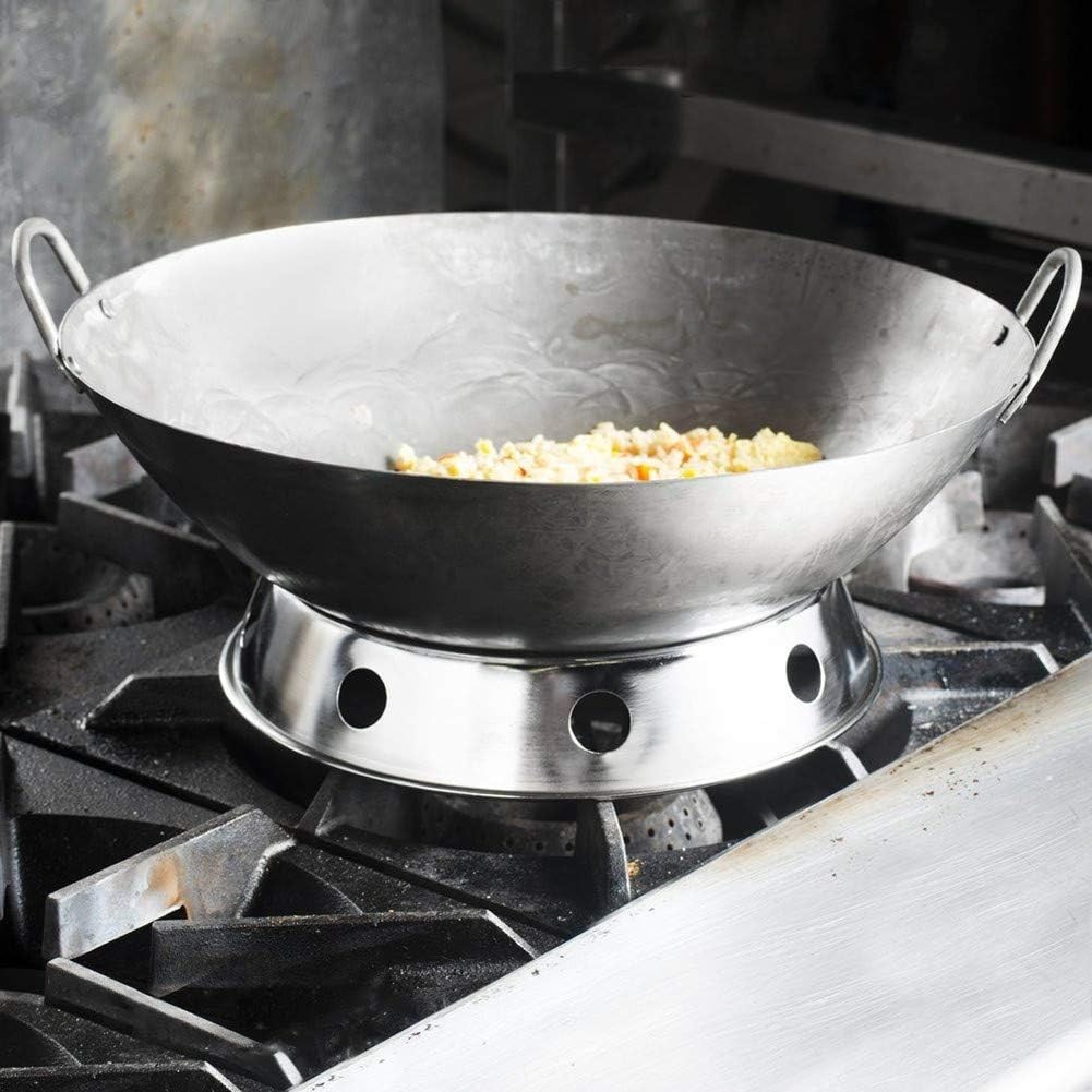 Stainless Steel Wok Ring 7 3/4 and 9 3/4 Inches Supports Wok Stability
