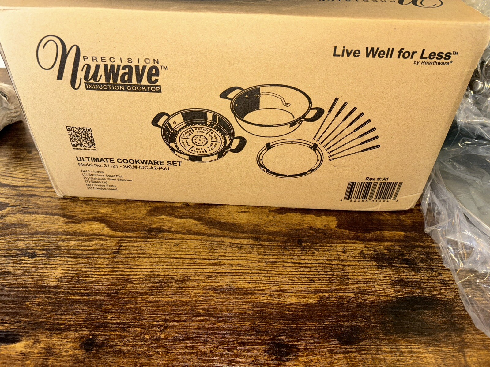Precision Nuwave Induction Cooktop 12 Pc Ultimate Cookware Set 31121 Steamer