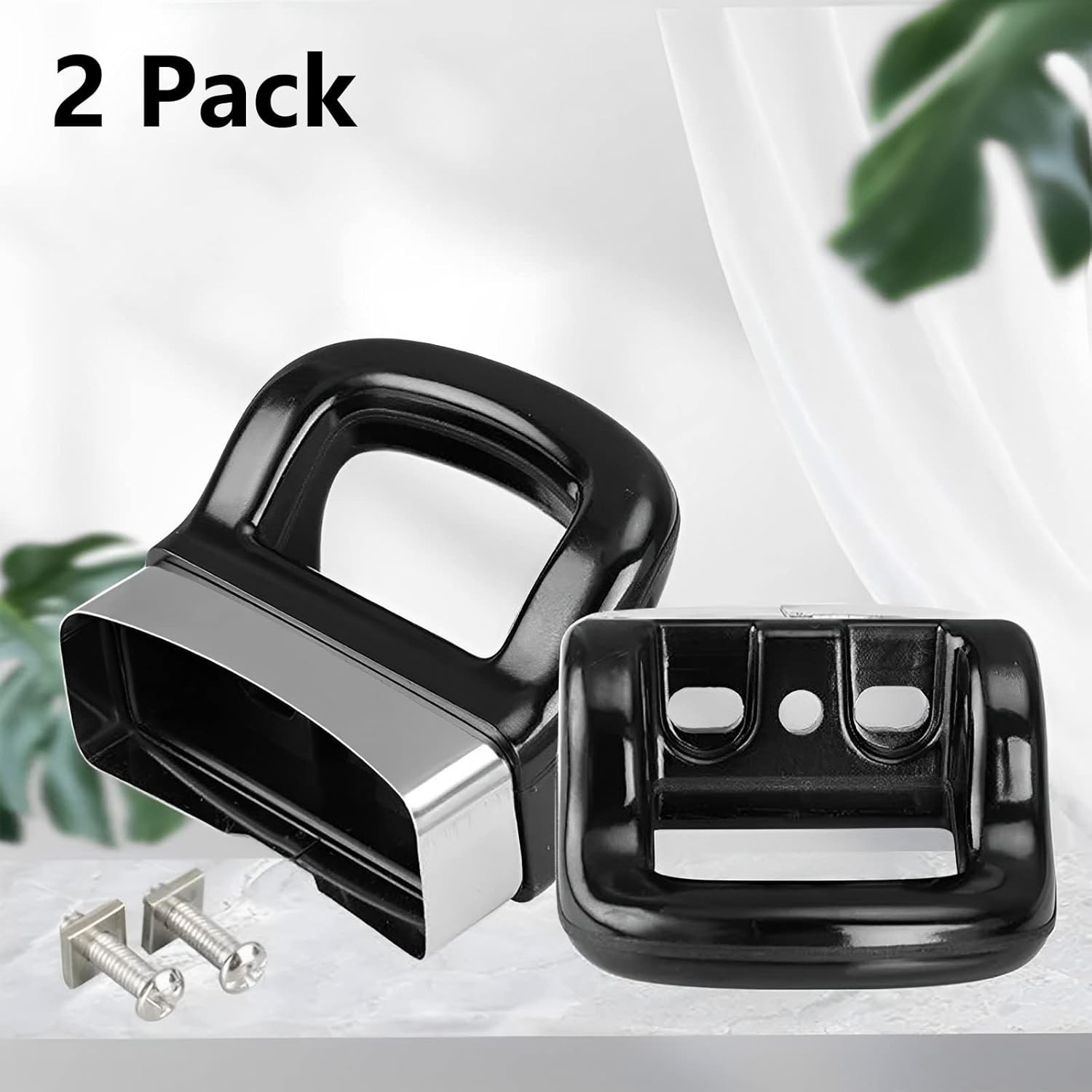 2 Pcs Pot Side Handle Replacement Universal Short Pan Grip Home Kitchen Cookware