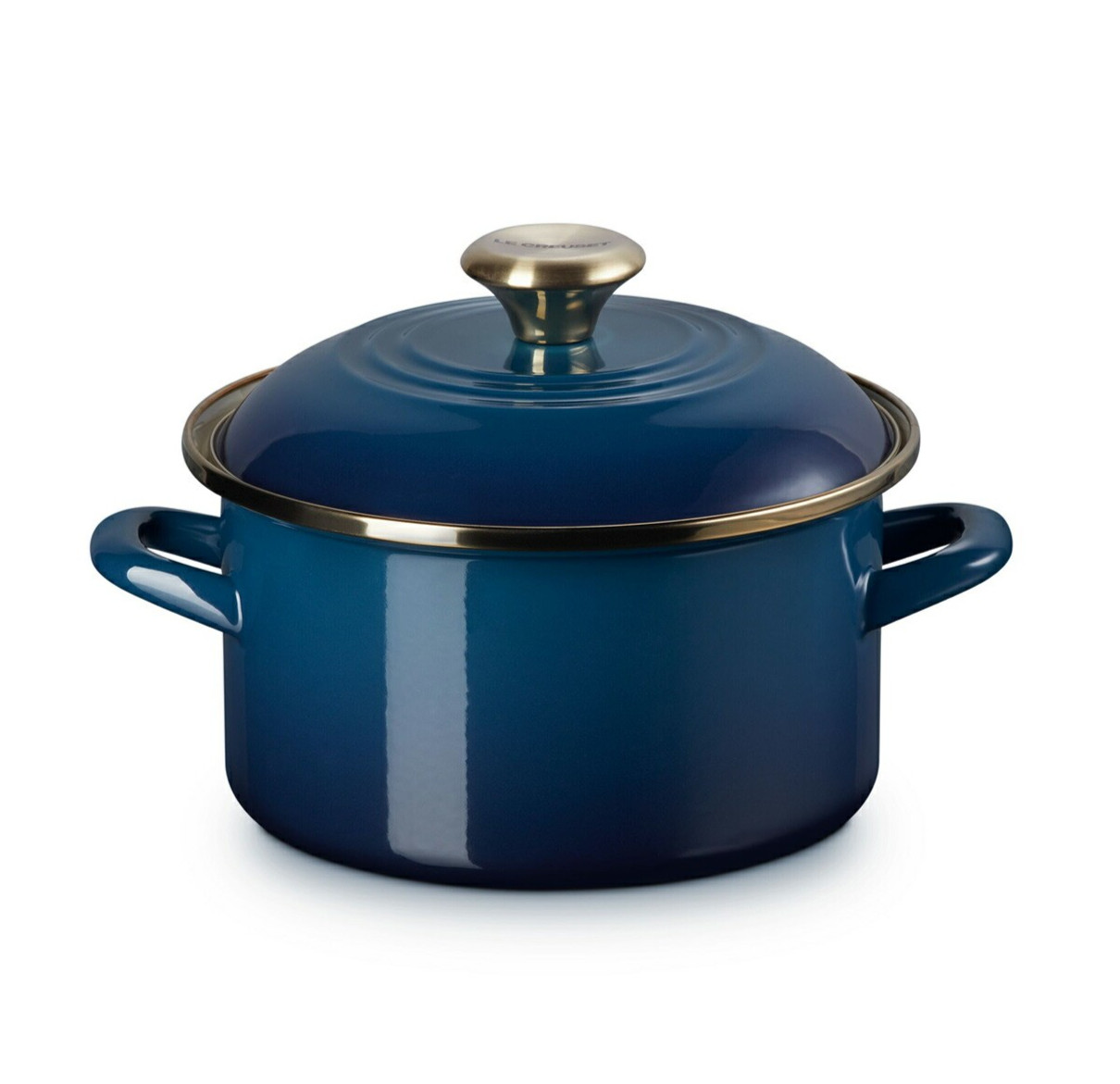 Le Creuset Enamel on Steel Casserole with Lid 20cm 3.7L Agave Light Gold Knob