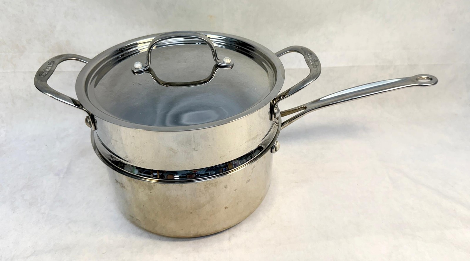 Cuisanart 3 Qt. Sauce Pan with Steamer Set – Stainless Steel Mirror Finish