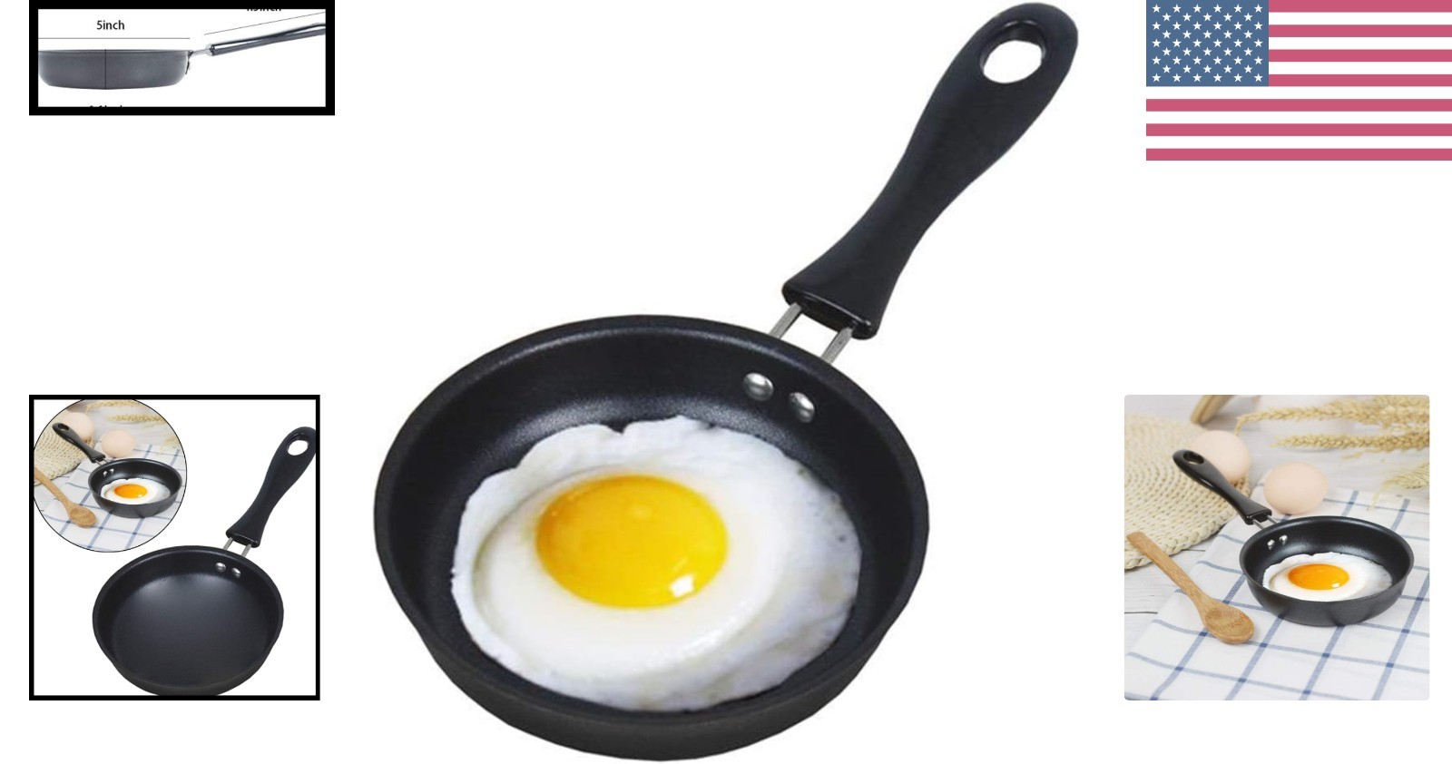 2023 Upgrade: Cast Iron Mini Frying Pan – Dishwasher Safe & Versatile