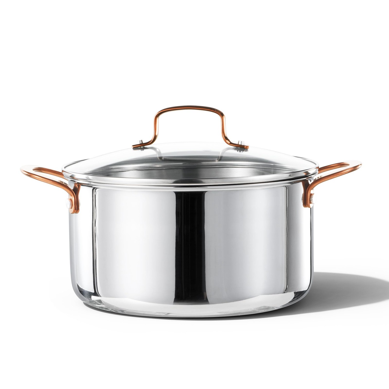 6 Qt Tri-Ply Stainless Steel Stockpot, Non-Toxic Stock Pot with Lid, Soup Pot…