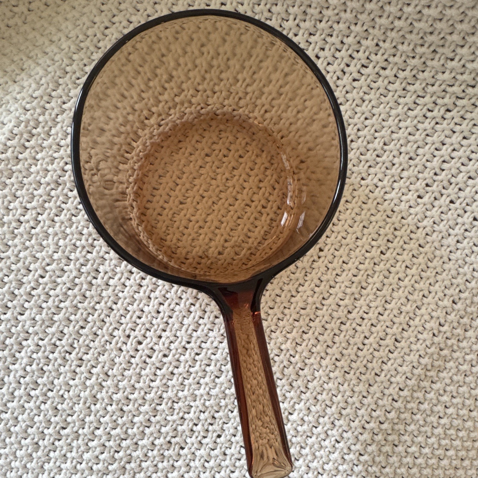 Vintage Corning Visions V-1.5-B 1.5L Amber Glass Saucepan Made in France No Lid