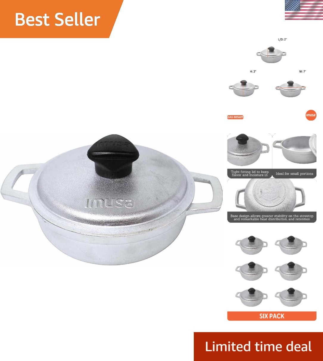 Versatile 0.5Qt Mini Caldero – Perfect for Small Portions & Home Cooking