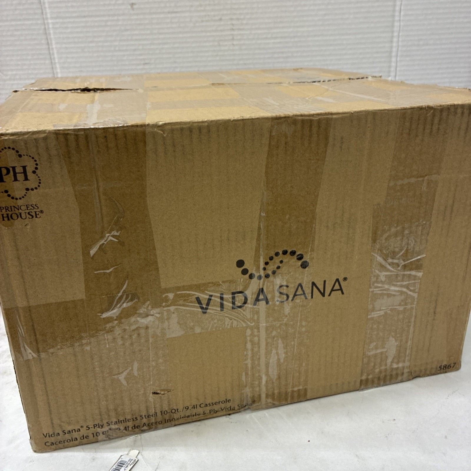 Princess House Vida Sana 5ply 10Qt Casserole Stainless Steel 5867