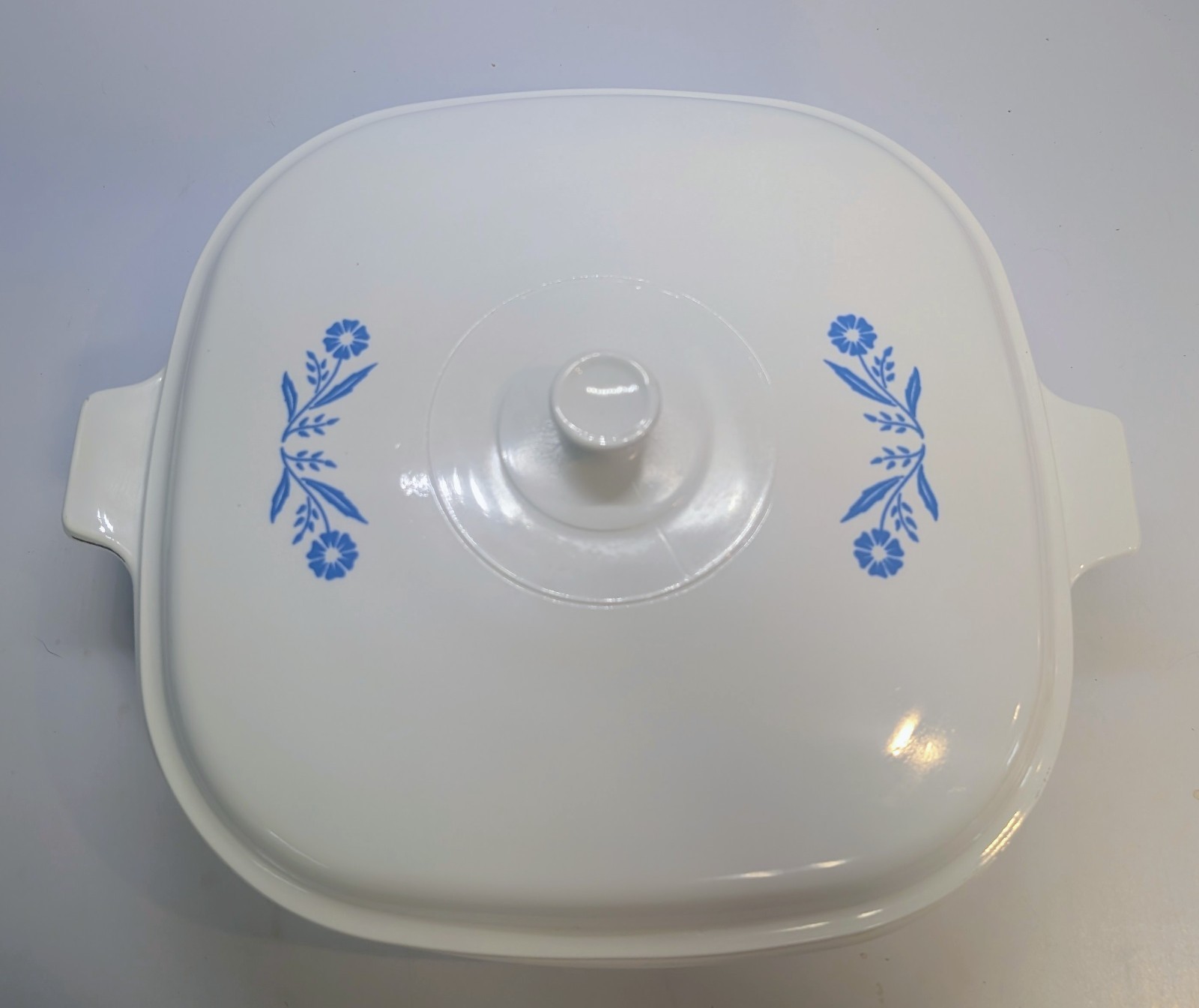 Corning Ware 10 Inch. Casserole Blue Cornflower w/ Pyroceram Lid