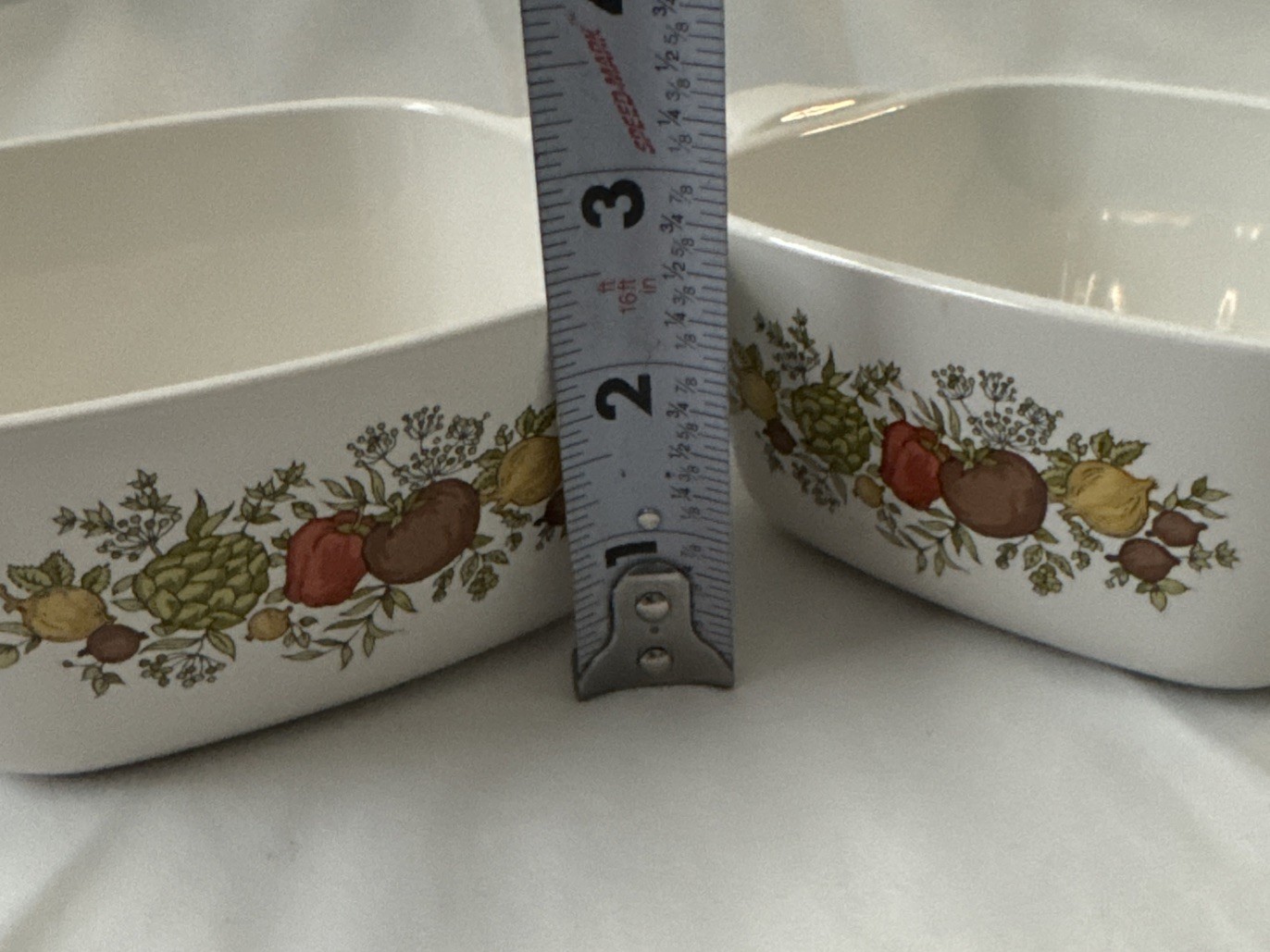 2 Corning Ware Spice O Life P-43-B Square Casserole Dishes 2 3/4 Cup No Lid