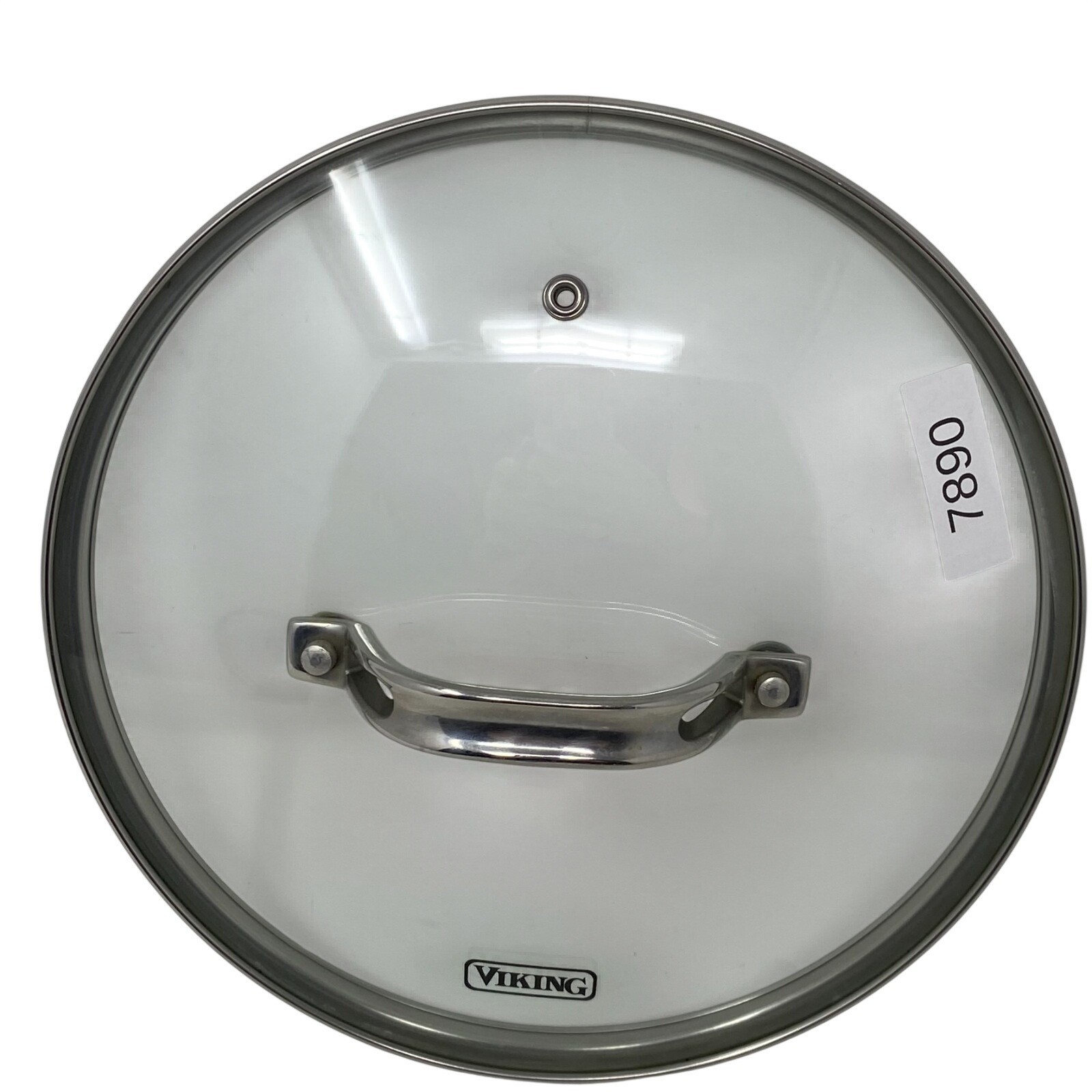 Viking Glass Lid 9.25″ Replacement Metal Edges And Handle