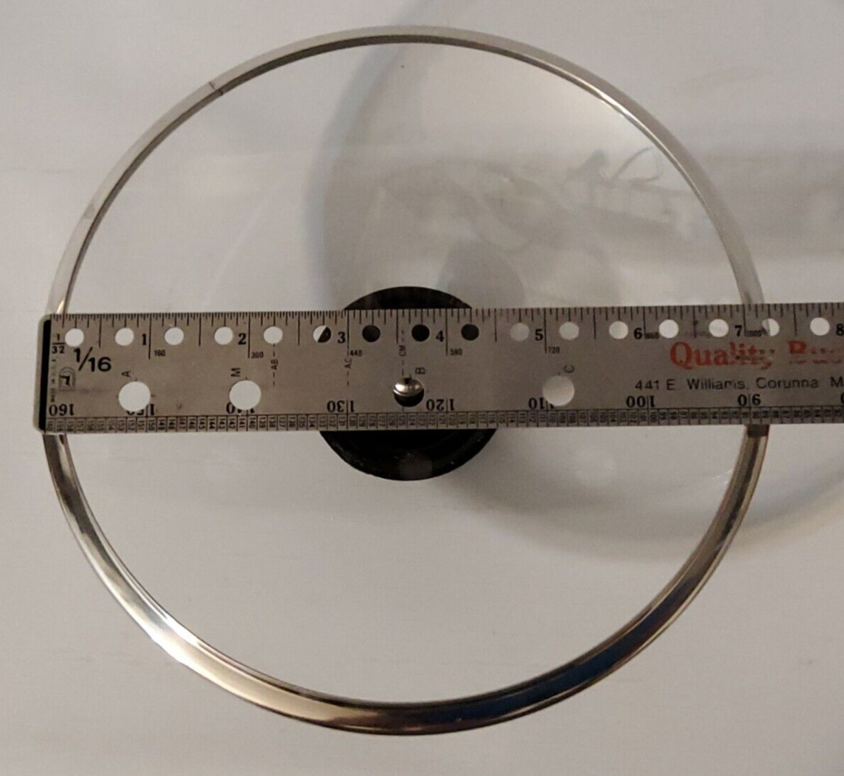 7.25″ Replacement Glass Metal Cooking Pot Lid Plastic Black Knob